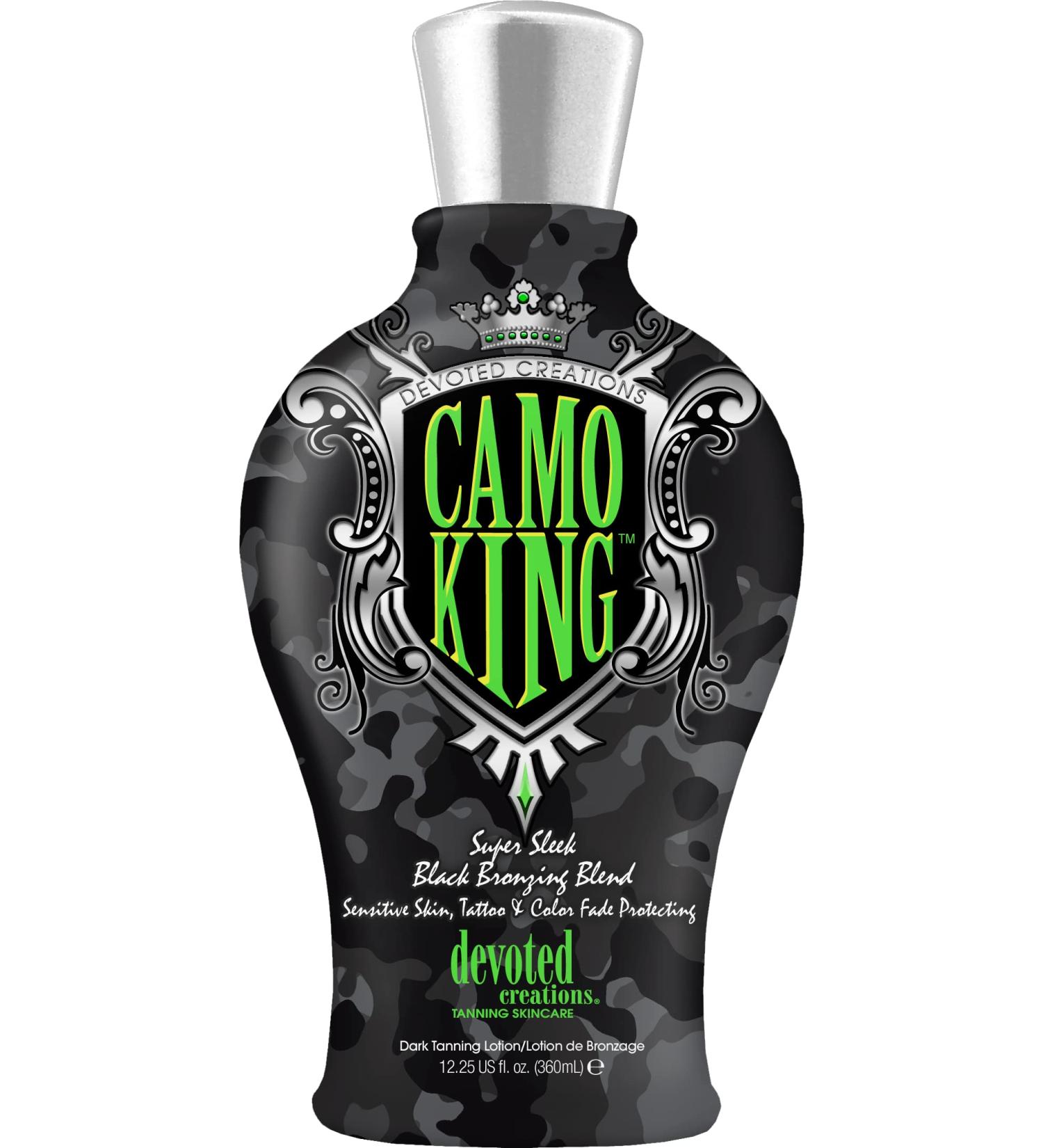 Devoted Creations CAMO KING Black Bronzing Lotion 12.25 oz - Instant Tan Boost - Buy Online on GoSupps.com