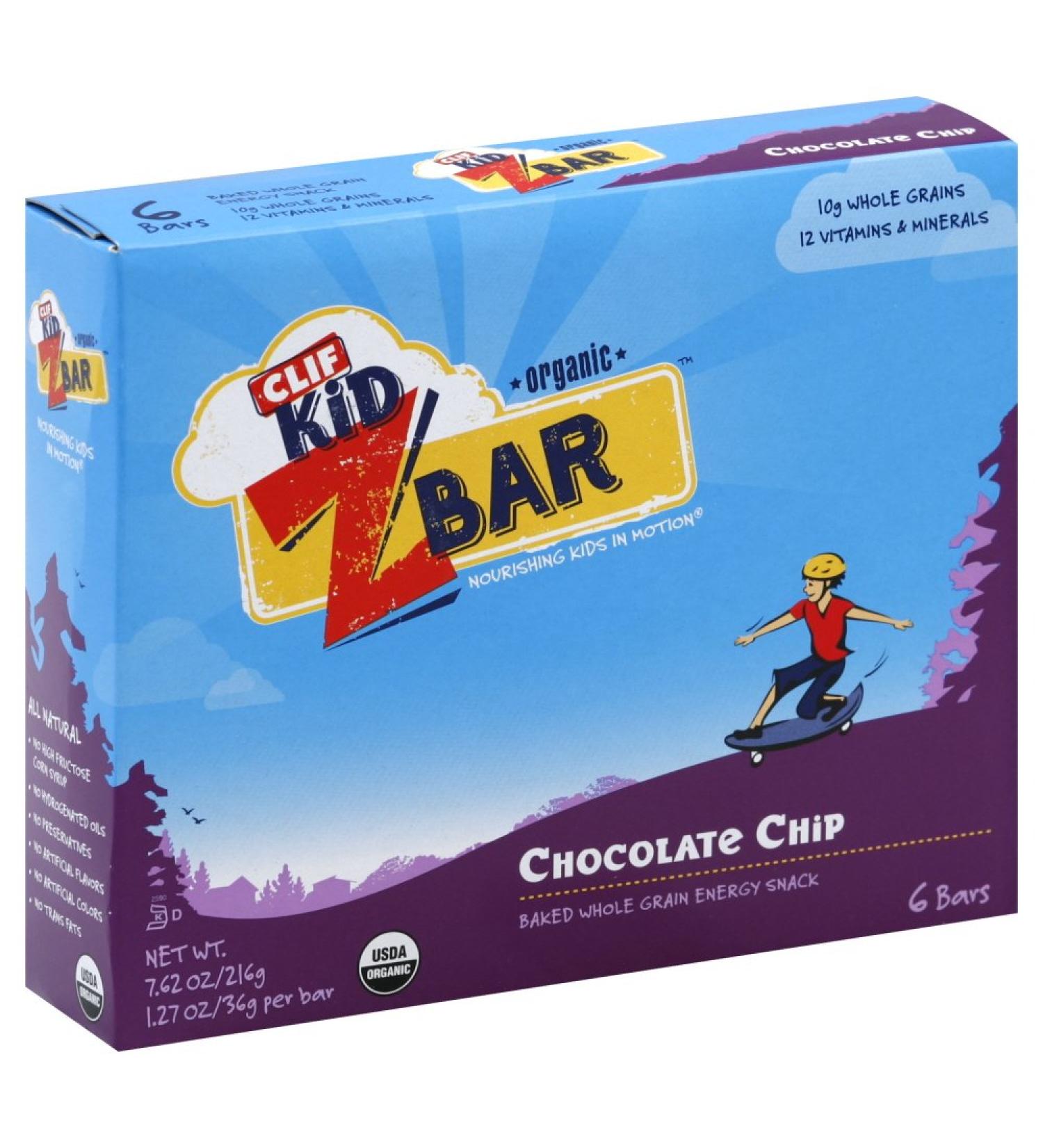 Cliff Bar Zbar Og Choc Chip 6-Count (Pack of 3)
