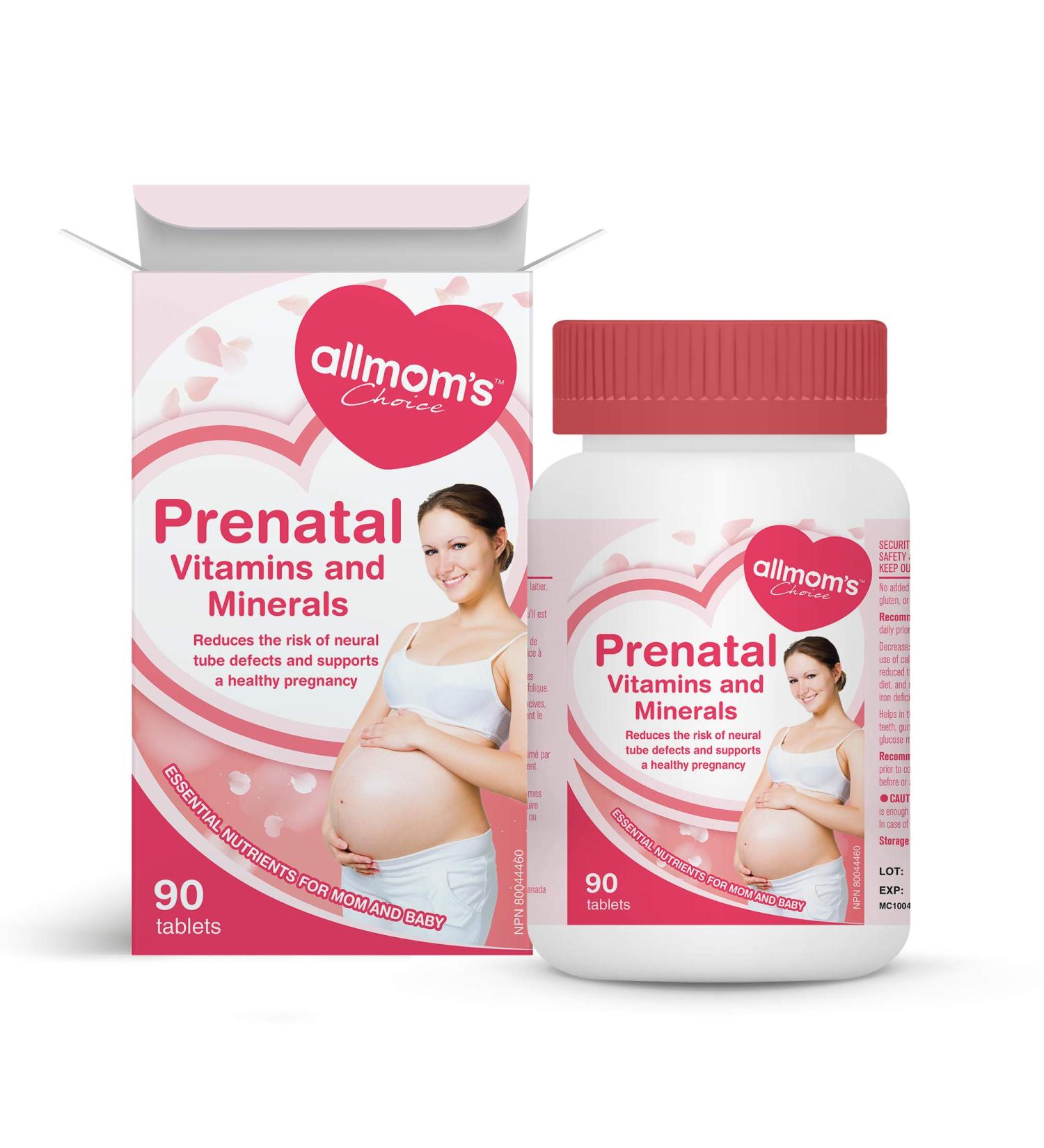 Prenatal Vitamins with 1000mcg Folate Folic Acid Prepares You for Conception and Childbearing 23 Vitamins and Minerals Includes Iron Calcium Vitamin D Biotin 90 Days Supply - Allmom's Choice - Buy Online on GoSupps.com