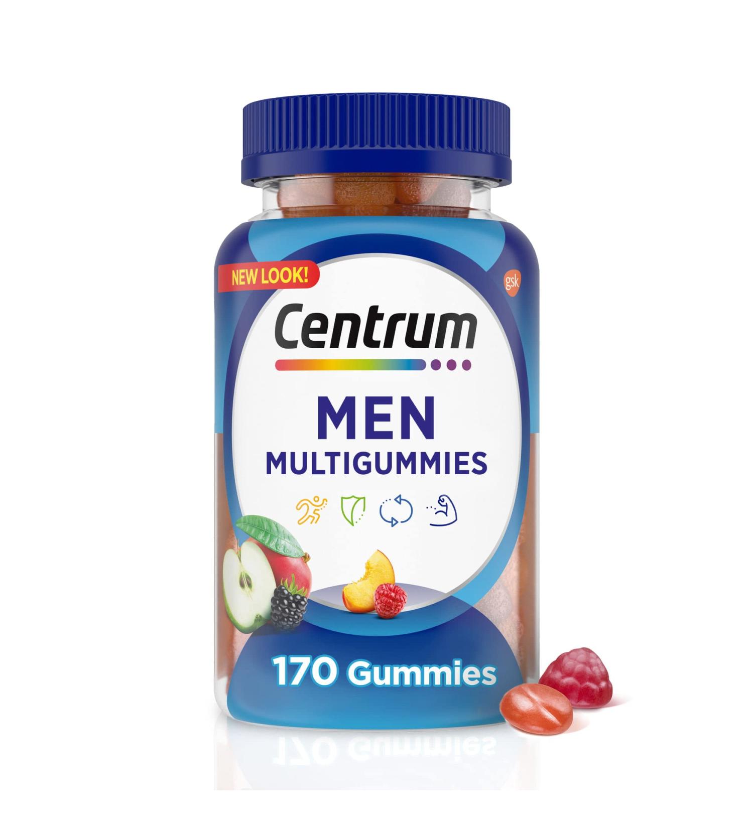 abseits Multigummies Men's Multivitamin Assorted Fruit Gummies 170 Ct - Buy Online on GoSupps.com
