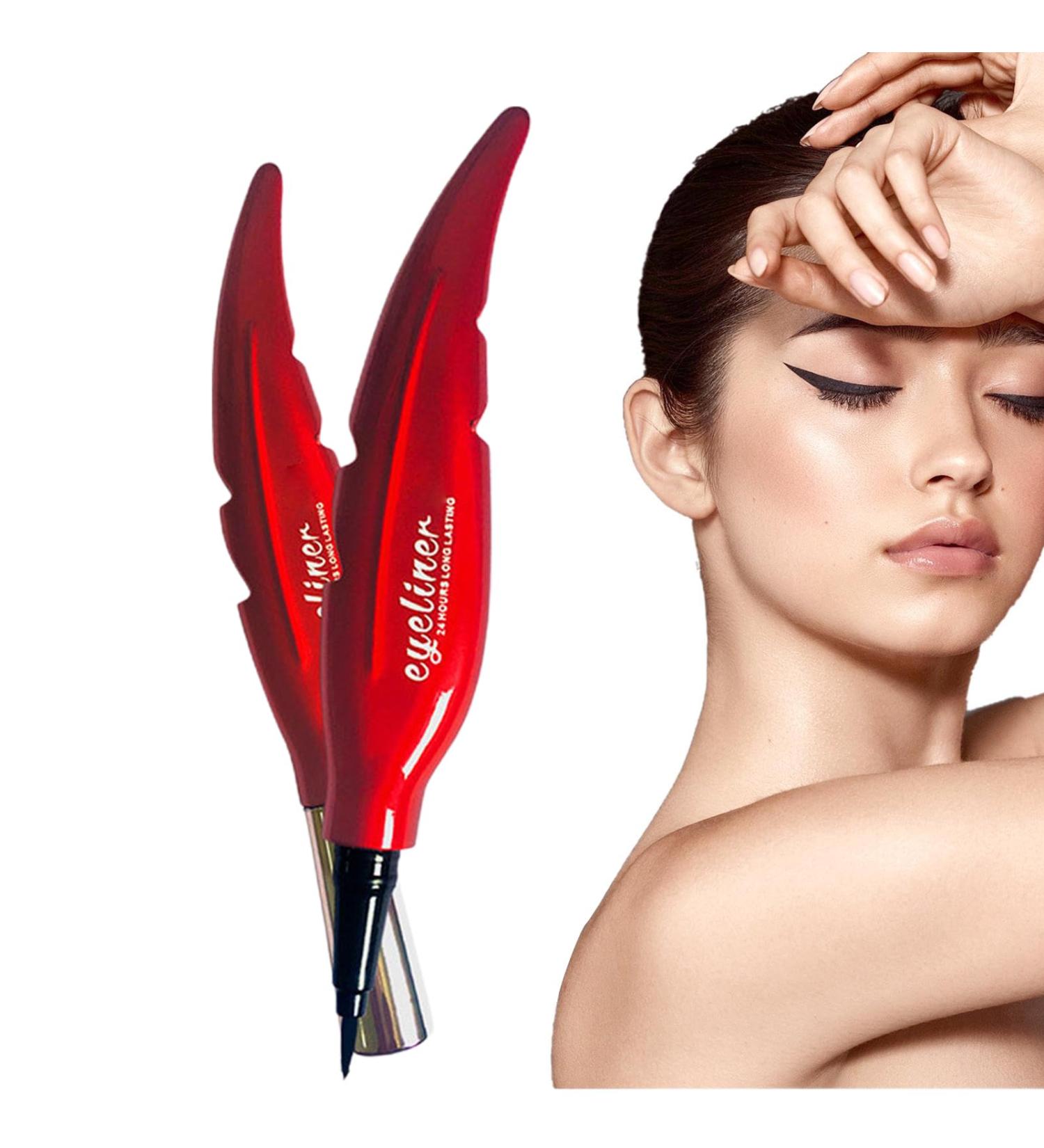 Eyeliner Liquid Liner Quick-Drying Waterproof Long-Lasting Eye Liner Liquid Liner - Liquid Eyeliner Precise Ultra Fine Non-fading Liquid Eyeliner for Women Girls Pochy - Buy Online on GoSupps.com