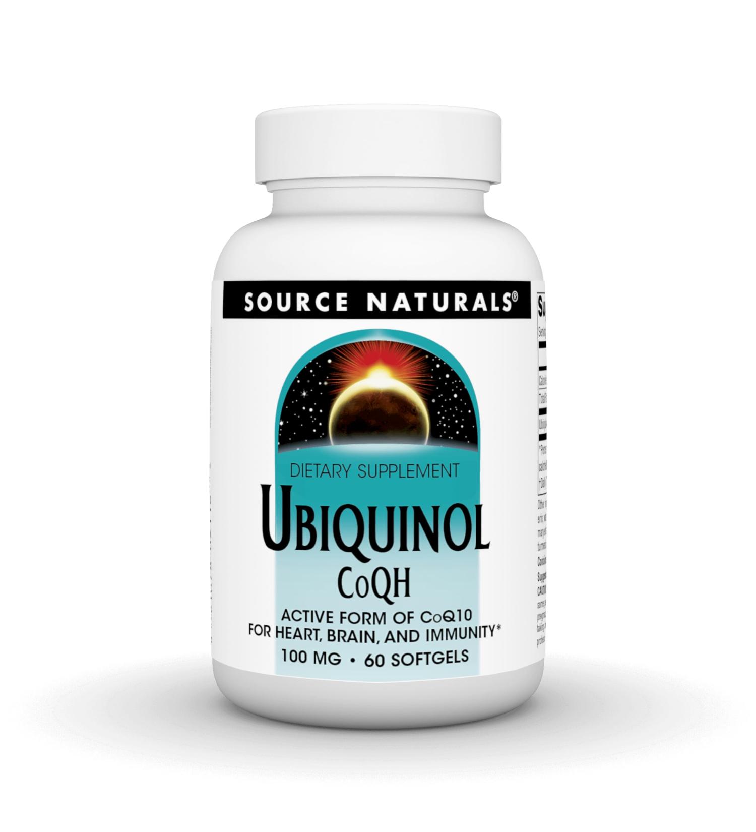 Source Naturals Ubiquinol CoQH 100mg - 60 Softgels | Premium Antioxidant Support | Fast Worldwide Shipping - Buy Online on GoSupps.com