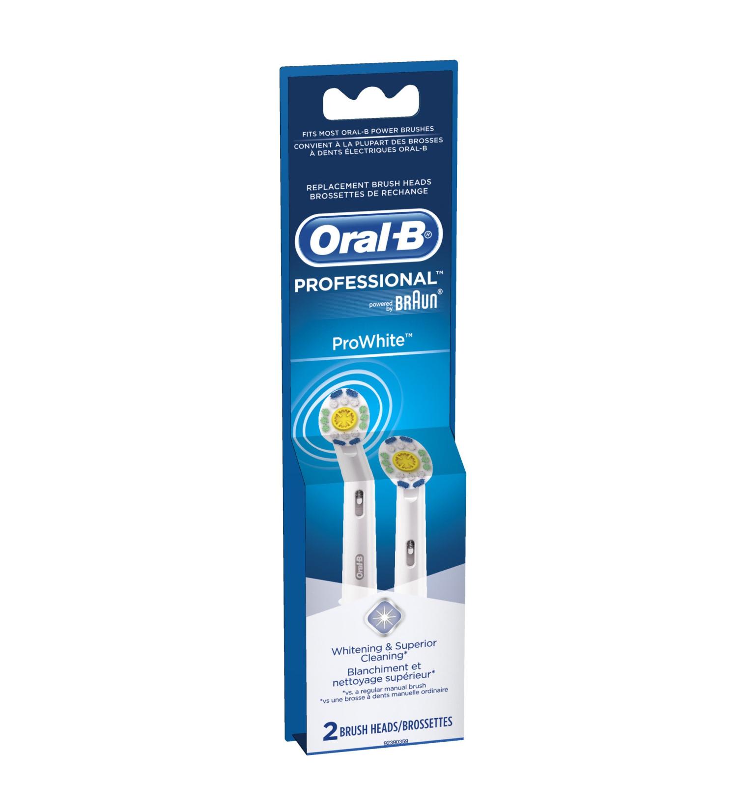 Oral-B Professional Prowhite Replacement Brush Head 2 Count