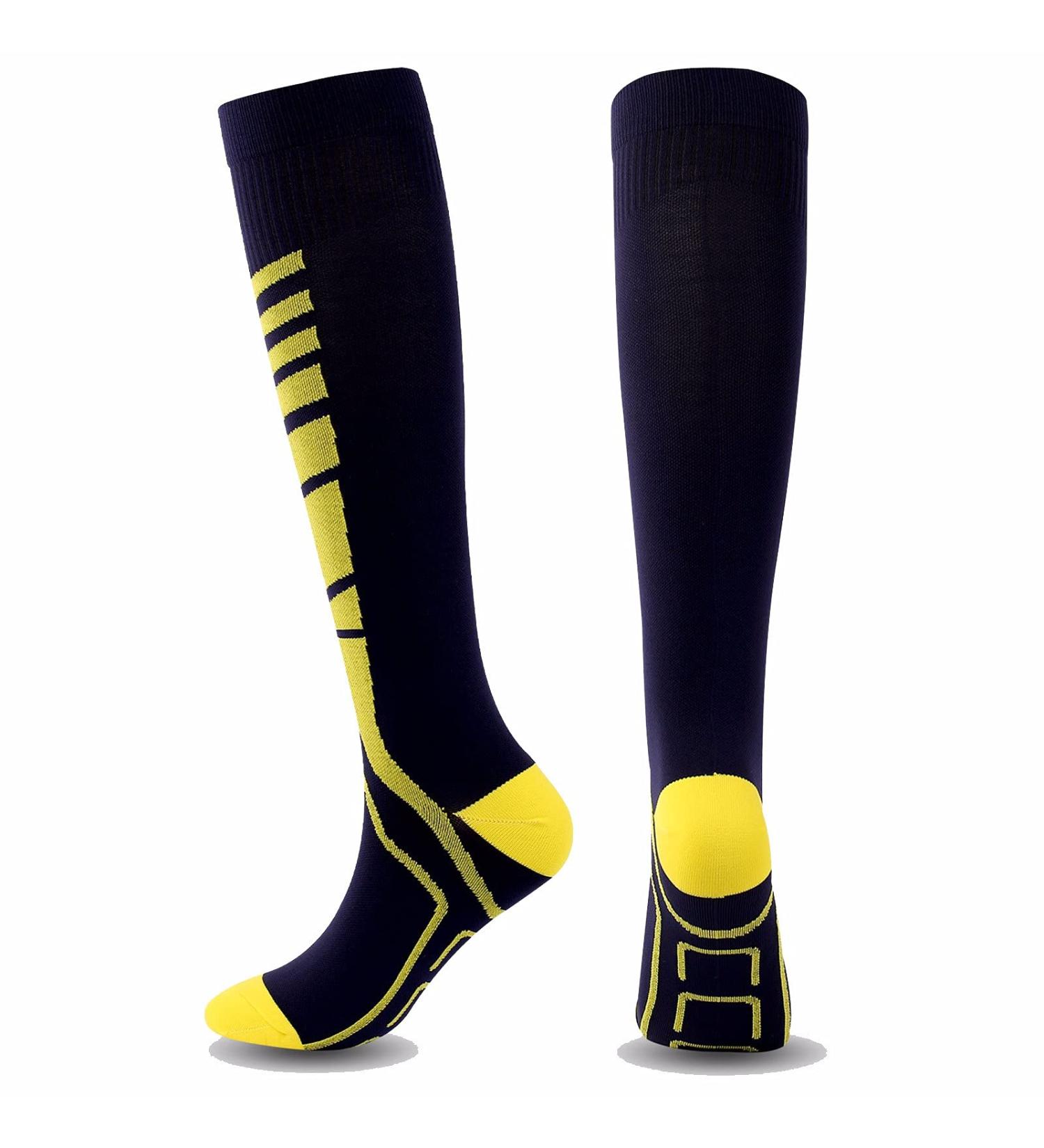 Buy WSC Compression Stockings (3 Pairs) 10-20 mmHg - Sports Socks for Men & Women Closed Toes - Ideal for Long Hours of Standing - S/M Size - Buy Online on GoSupps.com