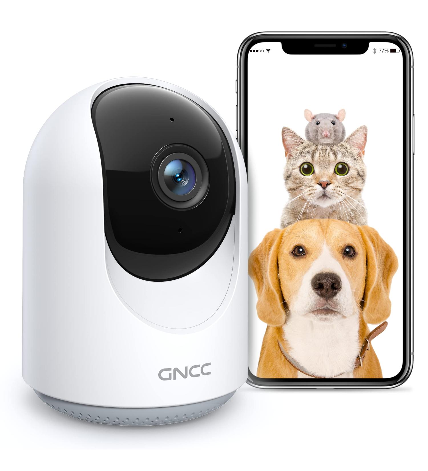 GNCC Pet Camera with Night Vision, 2-Way Audio, Smart Detection, and Remote Control for Baby & Pet Monitoring - WiFi Indoor Camera for Security - SD&Cloud Storage - P1 - Buy Online on GoSupps.com