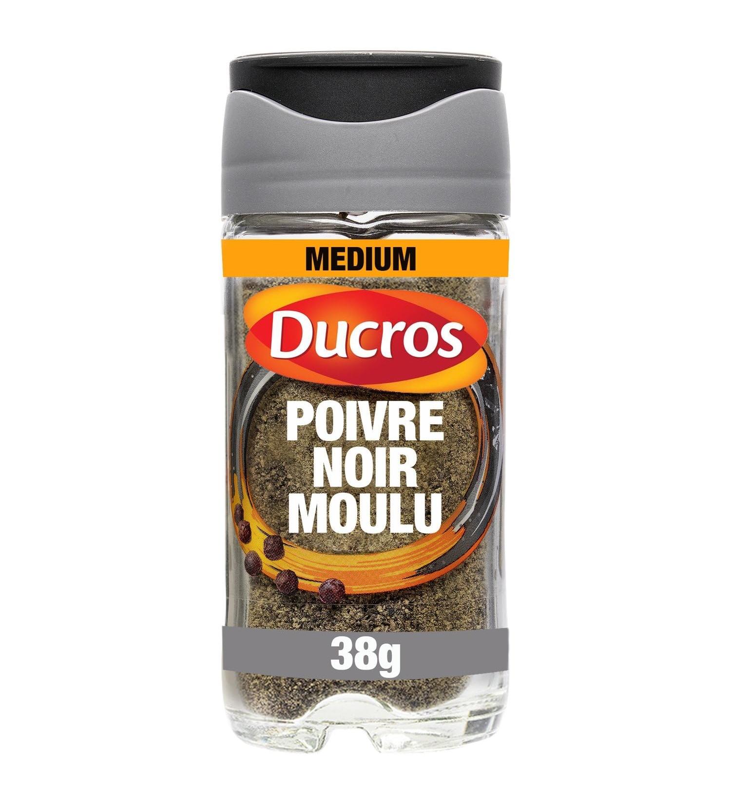 DUKRO Poivre Noir MouL'ou Intense Force 8 Saveur pic e et Aromatique (Flacon 38g) - Lot de 4 - vendu par Lot