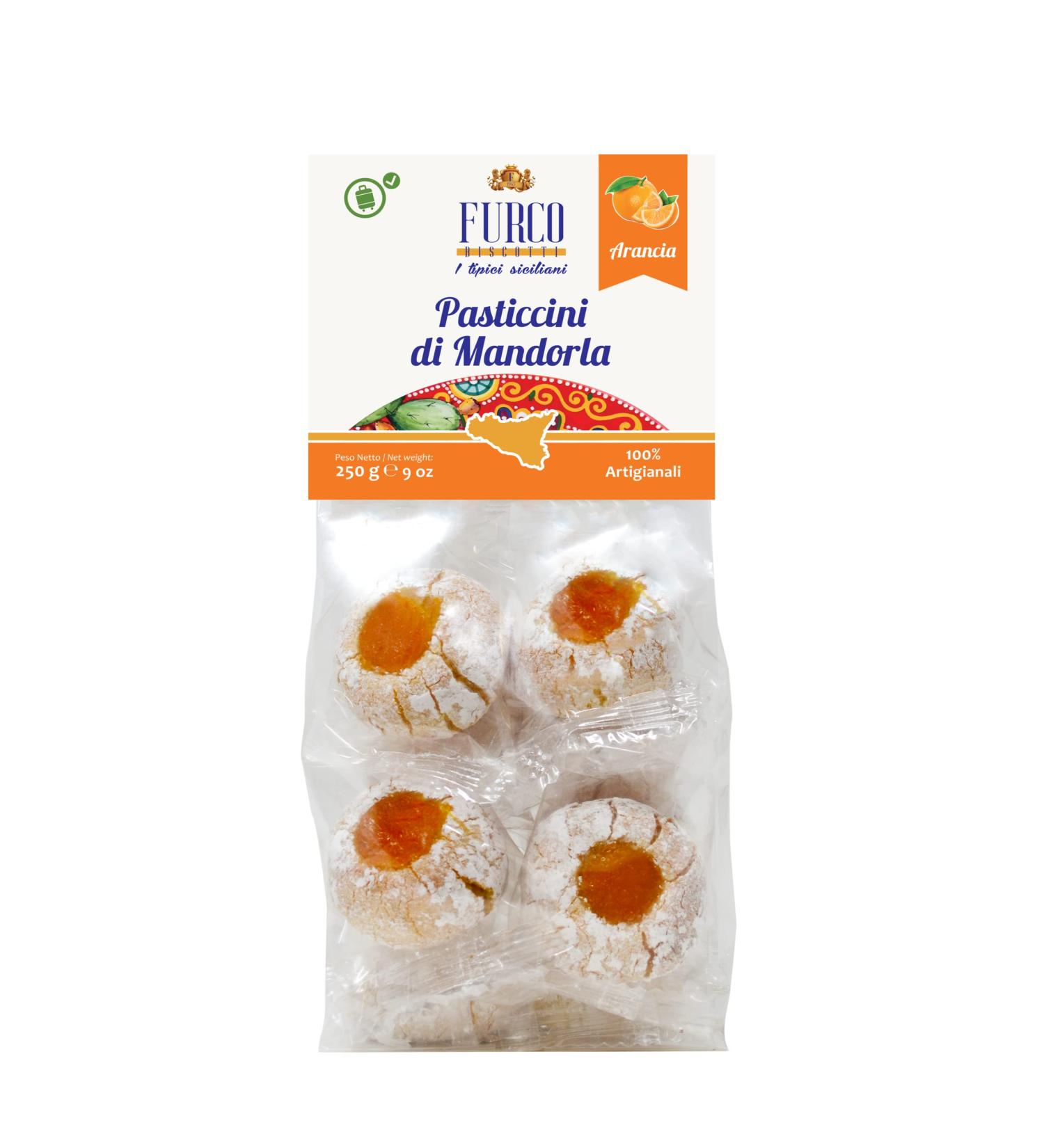 Furco Biscotti Artisan Italian Almond Biscuits 250g - (Orange) - Italian Biscuits - Buy Online on GoSupps.com