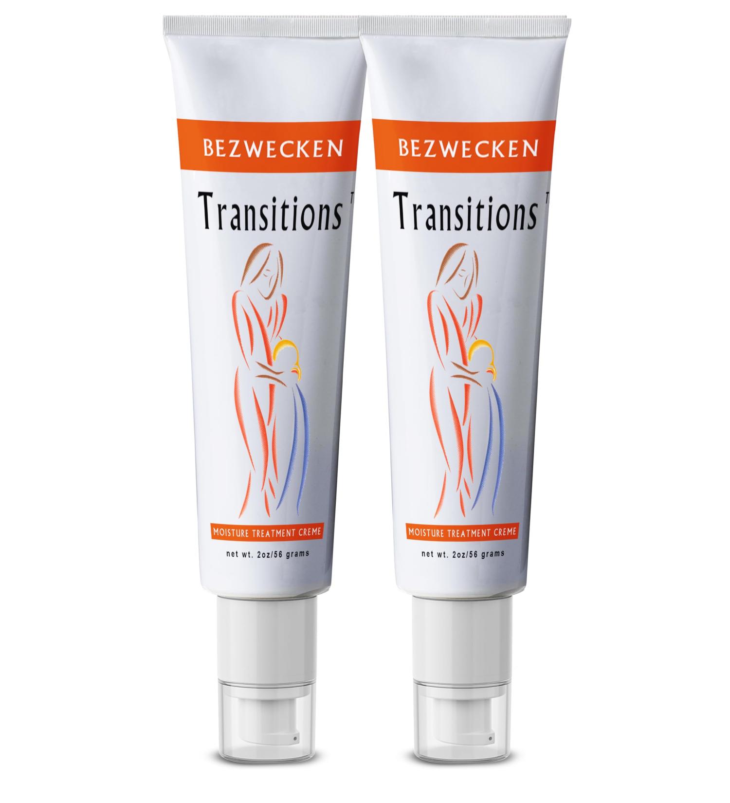 Bezwecken - Transitions - 2oz Cr me - Professionally Formulated Topical Wrinkle Treatment for Face & Neck - Safe Natural Paraben Free - 60 Day Supply - (2-Pack)
