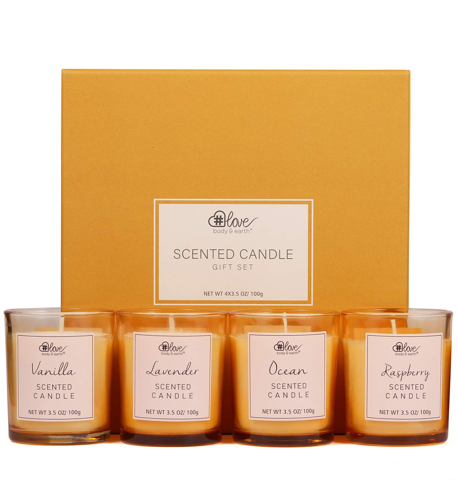 Scented Soy Candle Set for Women - 4x3.5oz Portable Travel Tins for Stress Relief & Home Decor - Christmas Aromatherapy & Birthday Gifts - 4 Pack - Buy Online on GoSupps.com