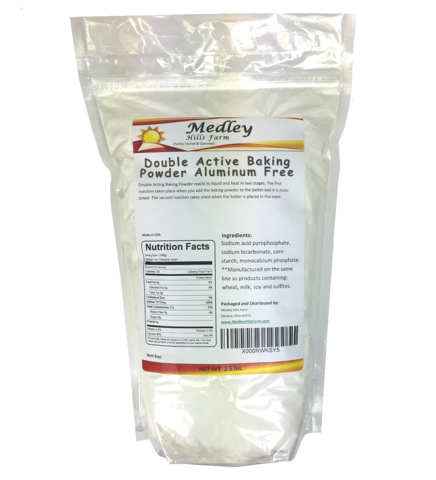 Aluminum-Free Double Active Baking Powder - 2.5 lbs - Buy Online on GoSupps.com