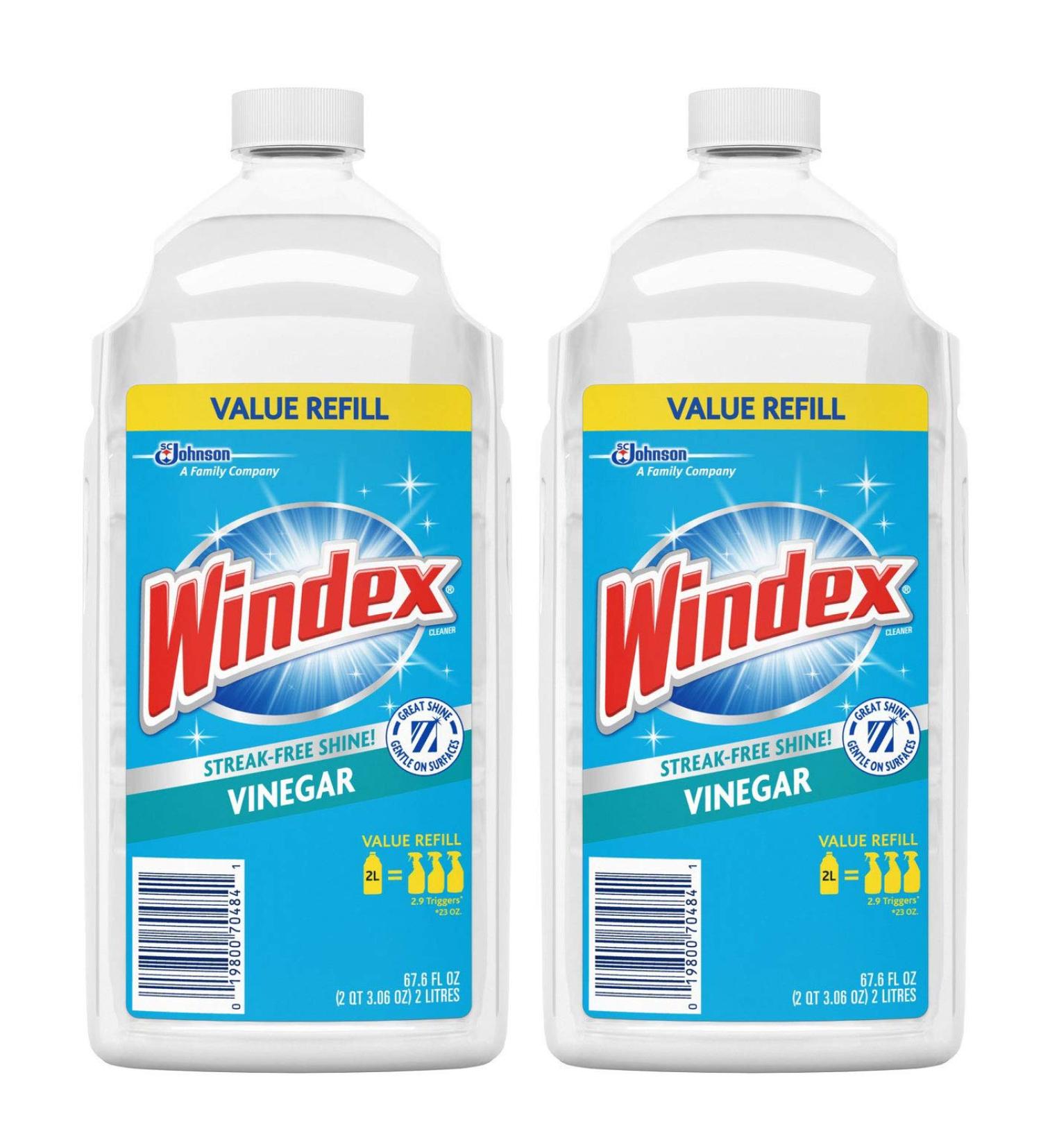 WINDEX Vinegar Multi-Surface Cleaner Refill 2L - Eco-Friendly Powerful & Versatile Cleaning Solution for Home & Office - Buy Online on GoSupps.com