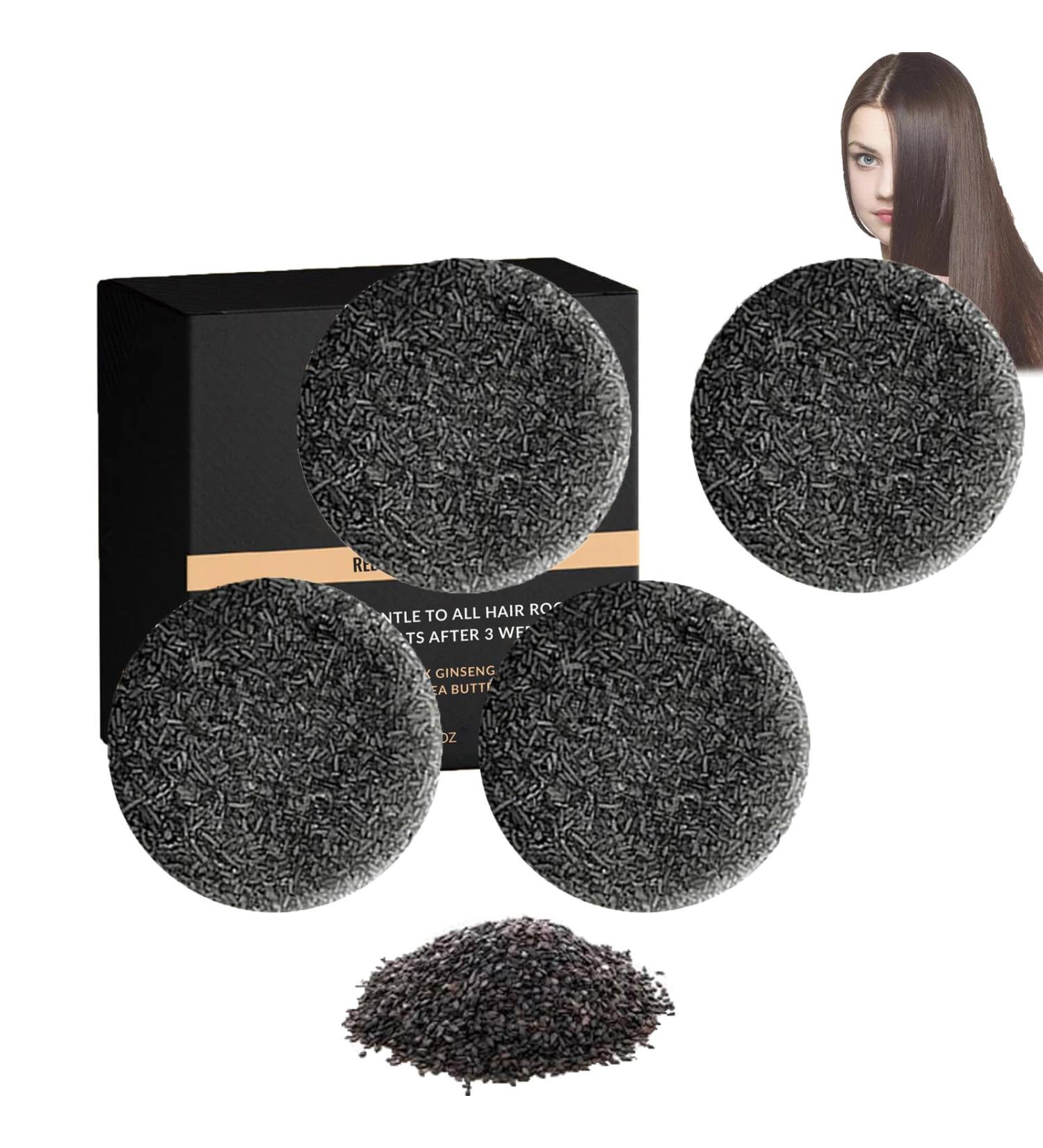  ZLHHRZJX Grey Hair Soap Sesame Ginseng Black Soap Deep Cleansing Shampoo Hair & Beard Soap for Oily Scalp Unisex Use Moisturizing & Volumizing - Buy Online on GoSupps.com