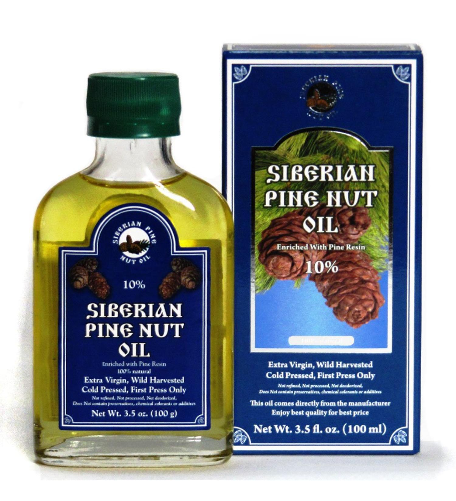 Organic Cedar Nut Oil 100ml - Pure Unfiltered Pine Core Oil with 10% Cedar Resin - Authentic & Natural - Buy Online on GoSupps.com