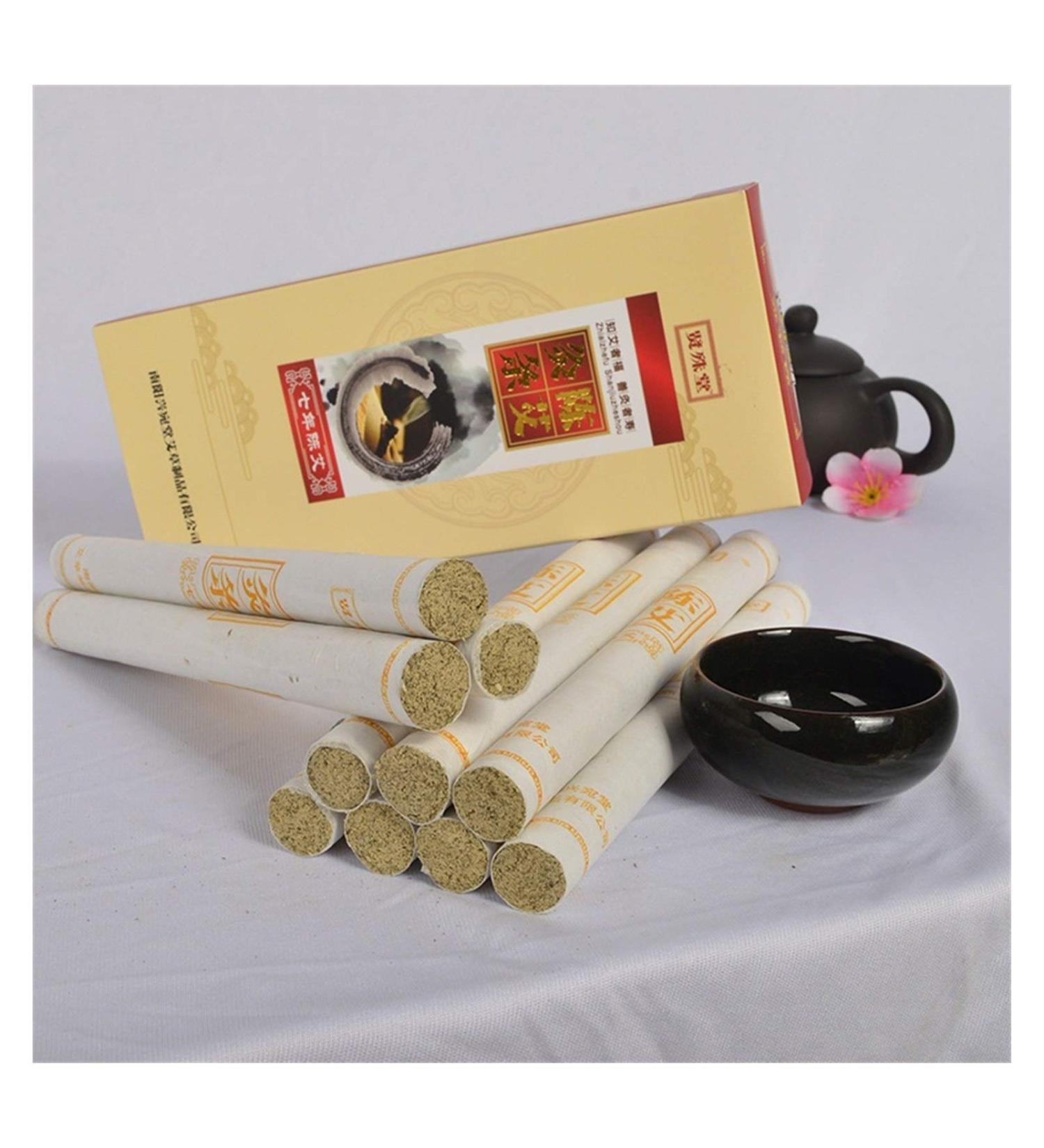 Eltox Moxa Rolls - Handmade Moxibustion Sticks (18*200mm) | Seven-Year-Old Chen Ai Wormwood for Optimal Healing - Buy Online on GoSupps.com