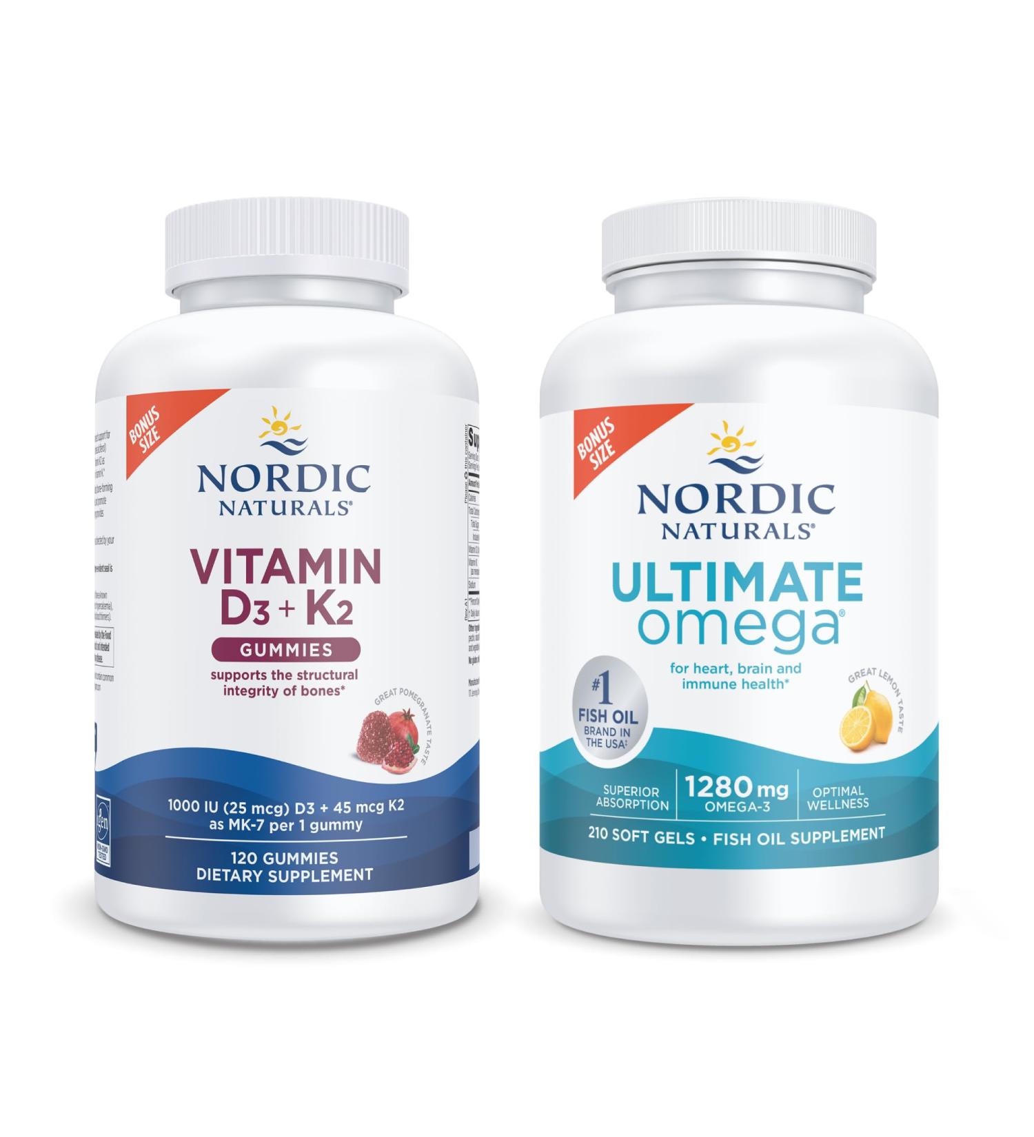 Nordic Naturals Starter Pack - Vitamin D3+K2 Gummies Ultimate Omega - Buy Online on GoSupps.com