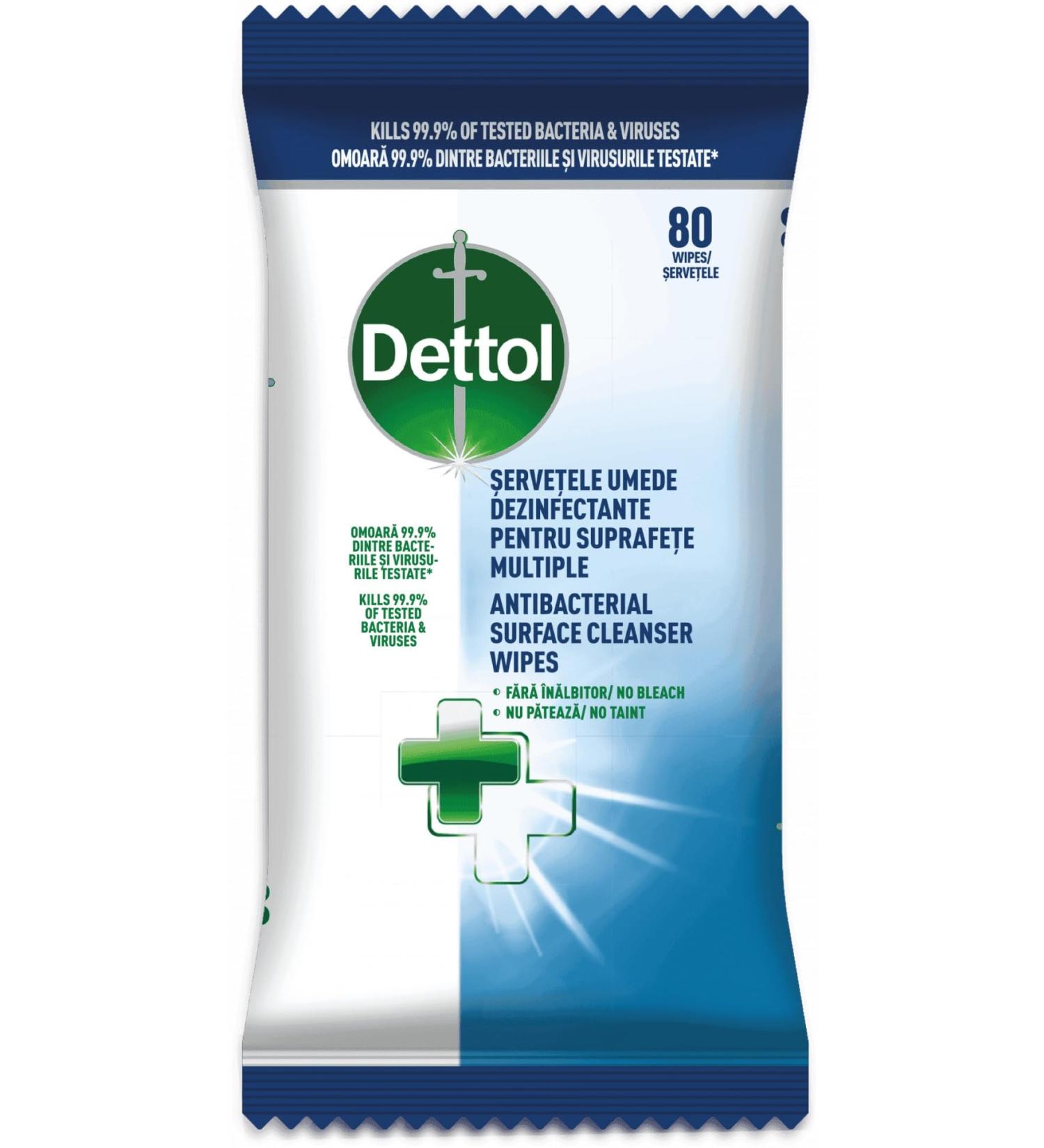 Dettol Antibacterial Surface Cleaning Wipes 126 Count (Pack of 1)