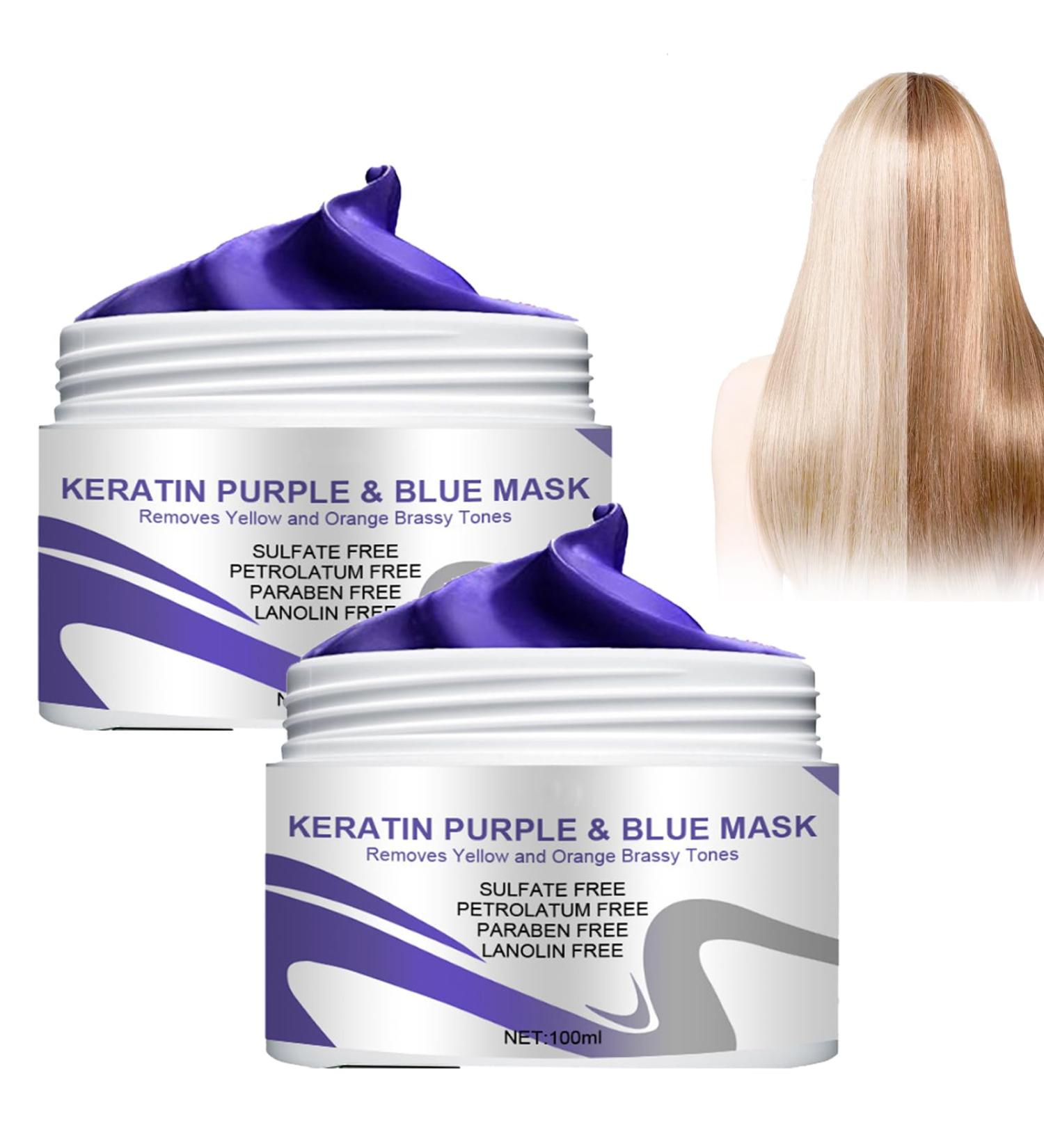 Purple mask intense hairiness vitamins purple mask blond hair purple toning hair mask for discolored or lightened hair neutralization of yellow and orange reflections - Buy Online on GoSupps.com
