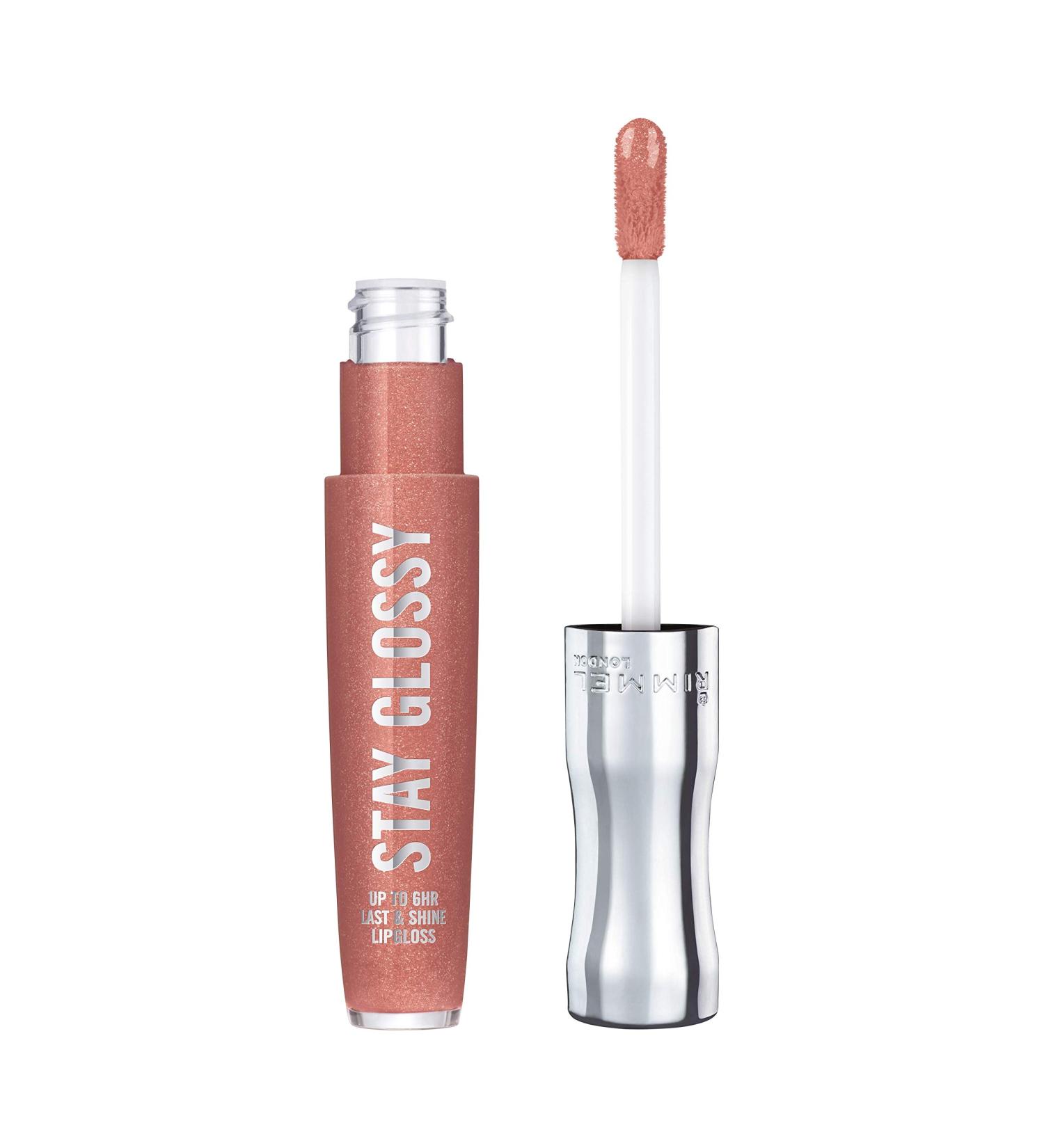 Rimmel Stay Glossy 6HR Lip Gloss - Down To Gloss 0.18 Fl Oz | Long-Lasting Shine | Pack of 1 - Buy Online on GoSupps.com