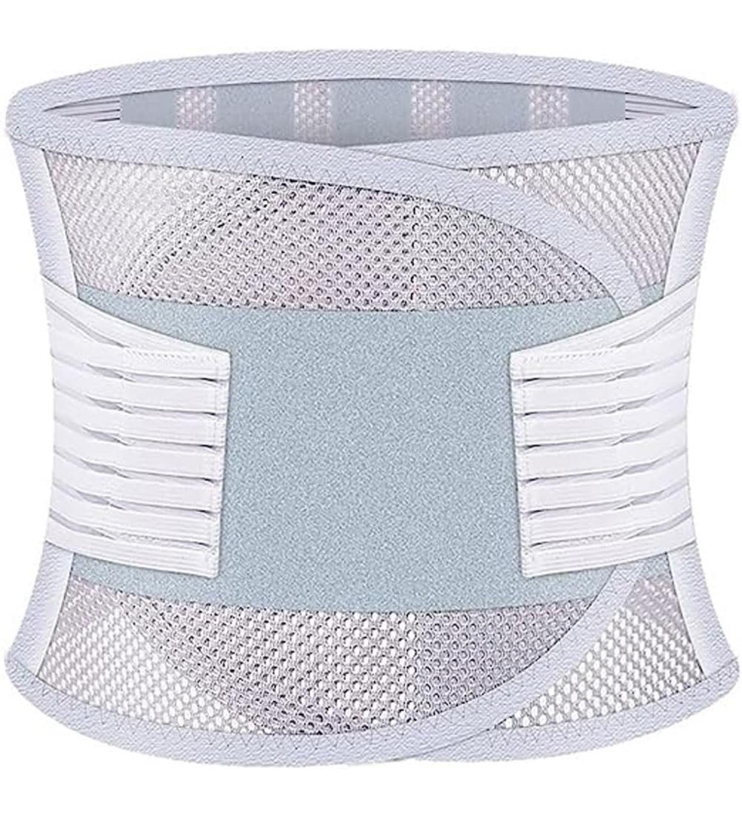 Breathable XXL Back Bandage for Men & Women | Lumbar Support with Compression Straps & Rod | Sciatica Pain Relief - Buy Online on GoSupps.com