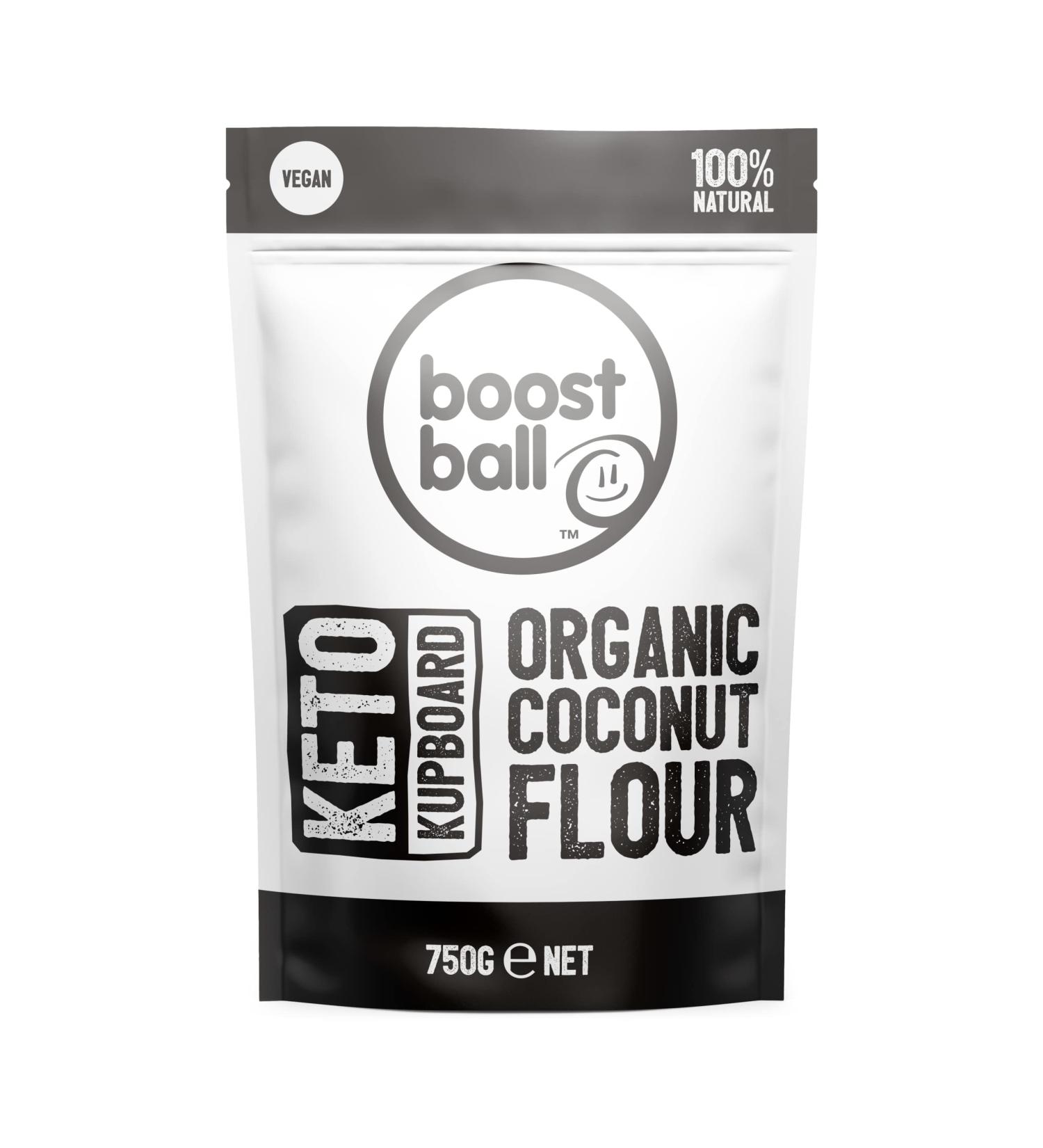 Boostballs Keto Kupboard Organic Coconut Flour 750g - Vegan & All Natural - Buy Online on GoSupps.com