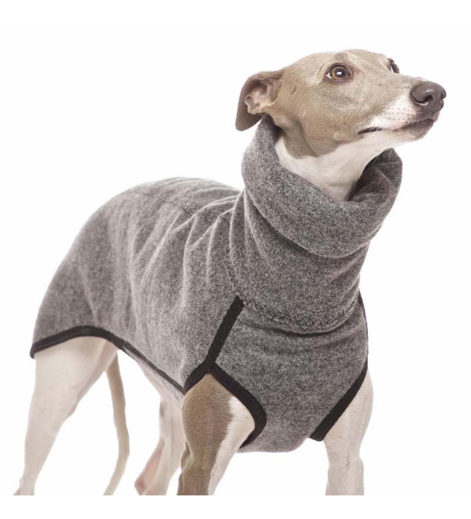 Shop Cozy Dog Sweaters & Jackets for Greyhounds Labradors & More - Warm Stretch Fleece in 5XL Gray | International Shipping Available - Buy Online on GoSupps.com