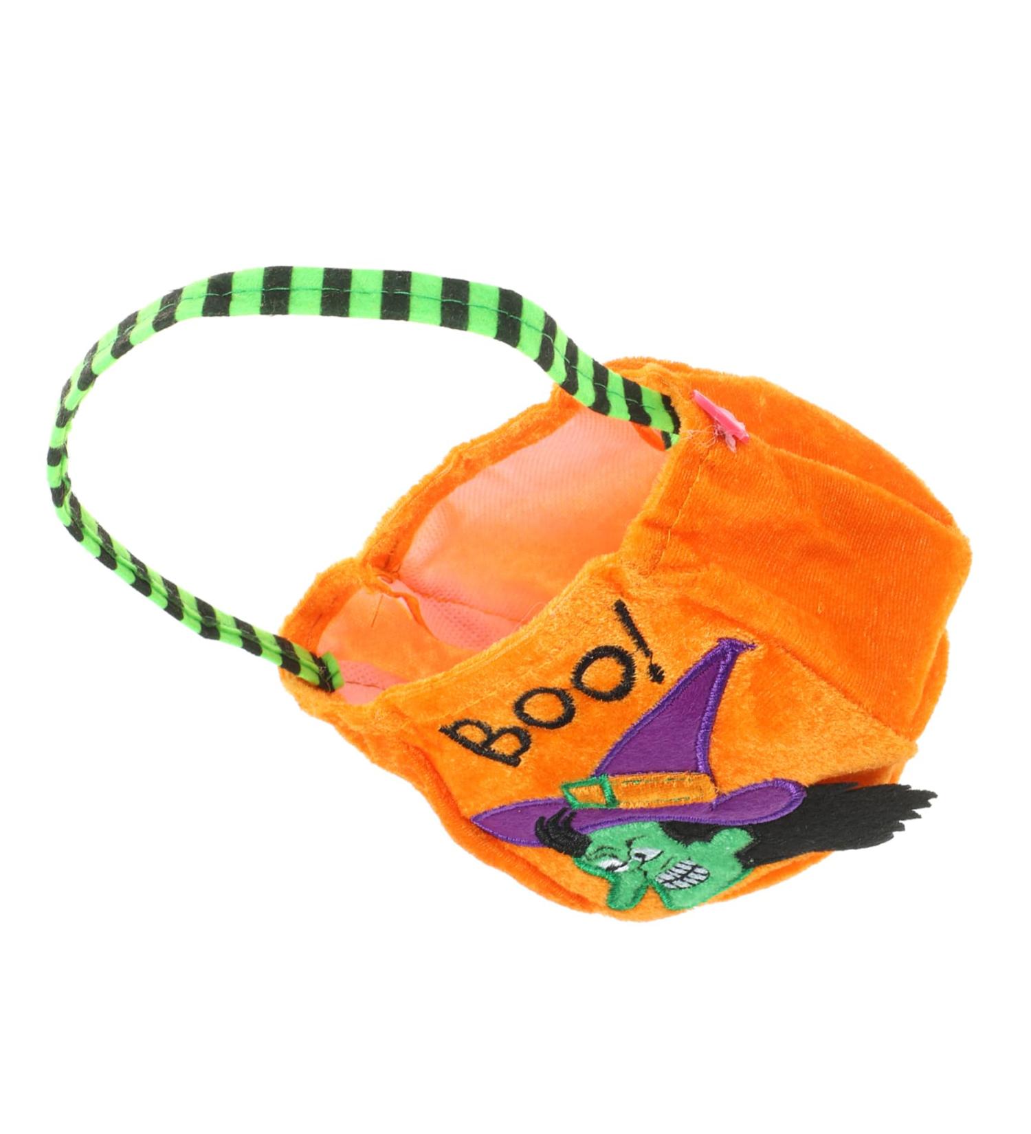 Zerodeko Halloween Bag The Decor Halloween Candy Bags Pouch Child Portable Candy Bowl 22x10x10CM Orange - Buy Online on GoSupps.com