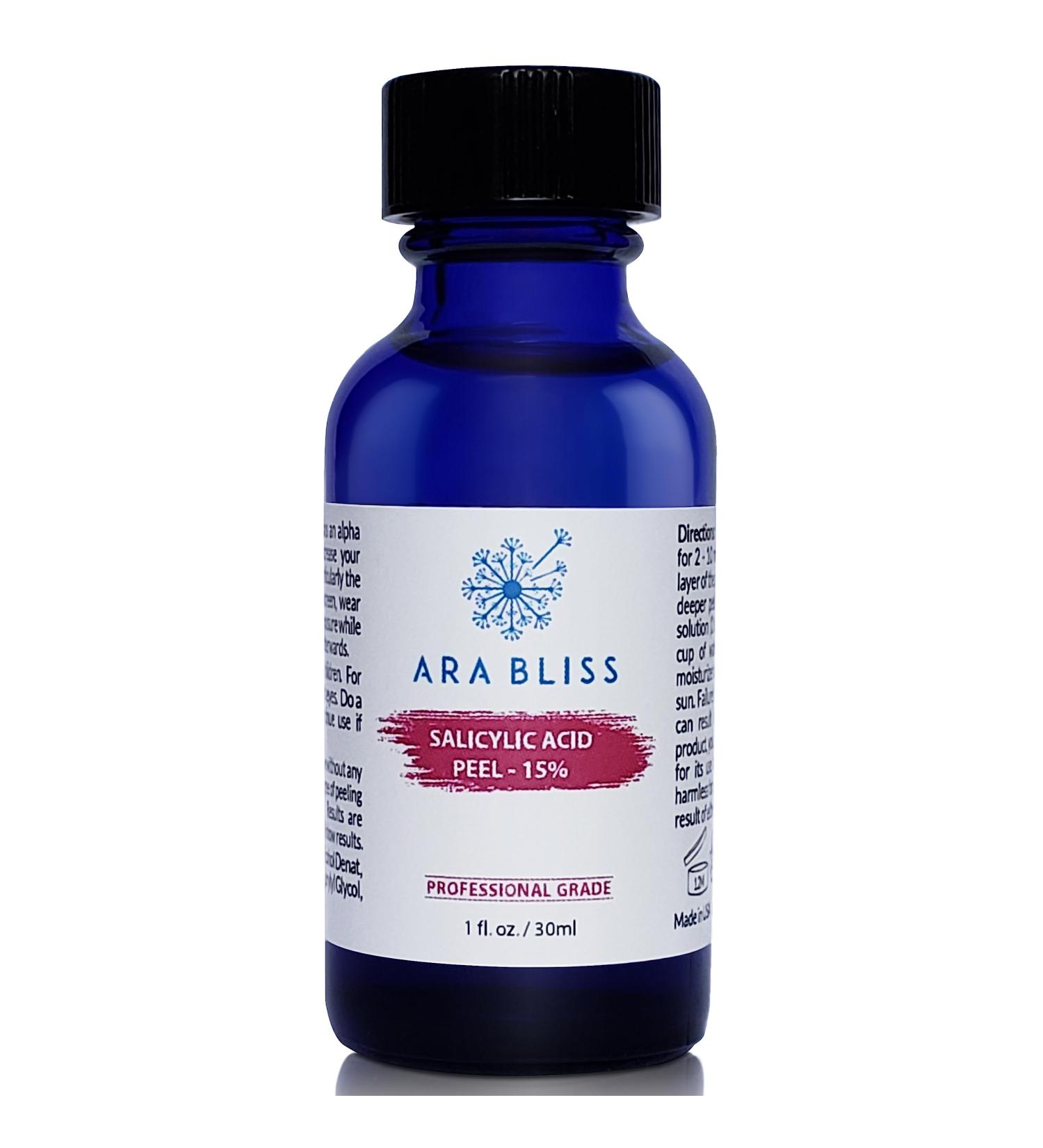 Salicylic Acid 15% Chemical Peel - BHA for Acne Blackheads & Anti-Aging | 1oz International Shipping - Buy Online on GoSupps.com