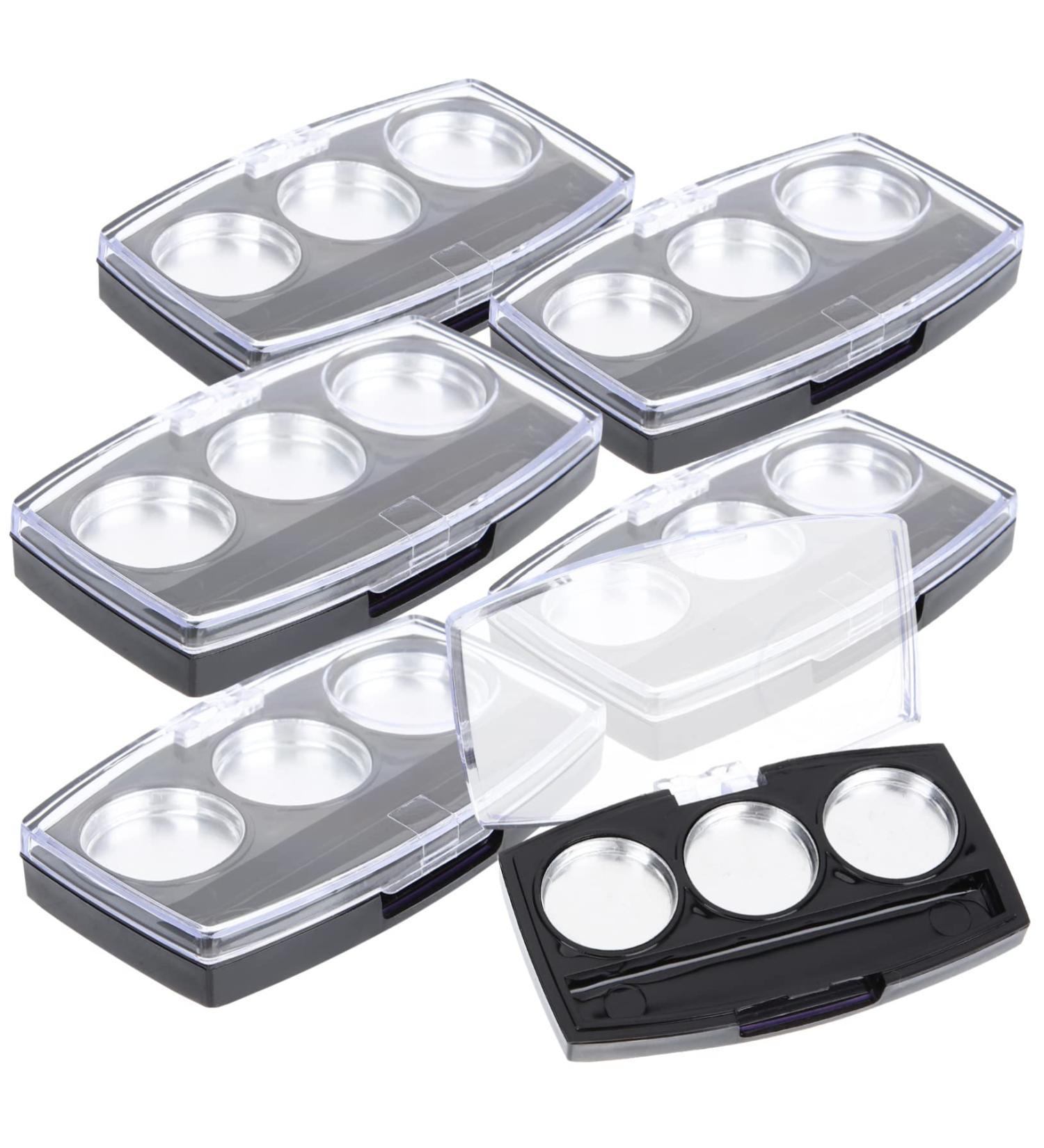 Ipetboom 20 Pcs Eyeshadow Highlighter Makeup Pallet Nude Lipstick Pallet Eye Shadow Box up Concealer 7.2x4.2cmx2pcs Blackx2pcs - Buy Online on GoSupps.com