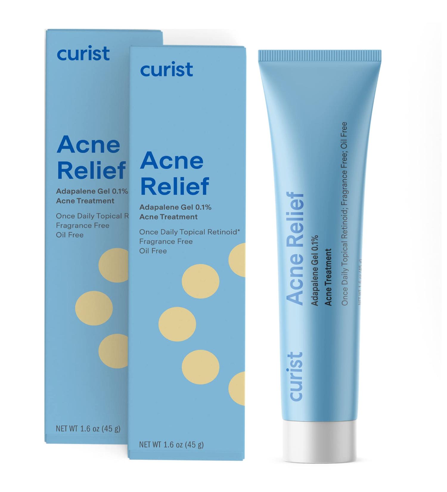 Curist Adapalene 0.1% Acne Gel - Topical Retinoid Acne Treatment for Face - 2 Pack - Buy Online on GoSupps.com