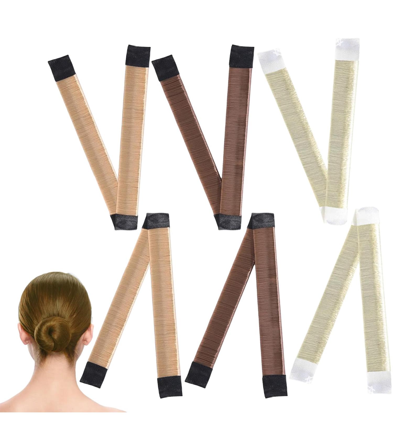6 PCS Bun Makers For Hair Women's Hair Bun Hair Bun Hair Donut Bun Fast Easy Snap Doughnut Styling French Twist Fold Wrap Design Hair Donut Bun Make For Girls Women Hair Bun Maker(3 Colors) - Buy Online on GoSupps.com