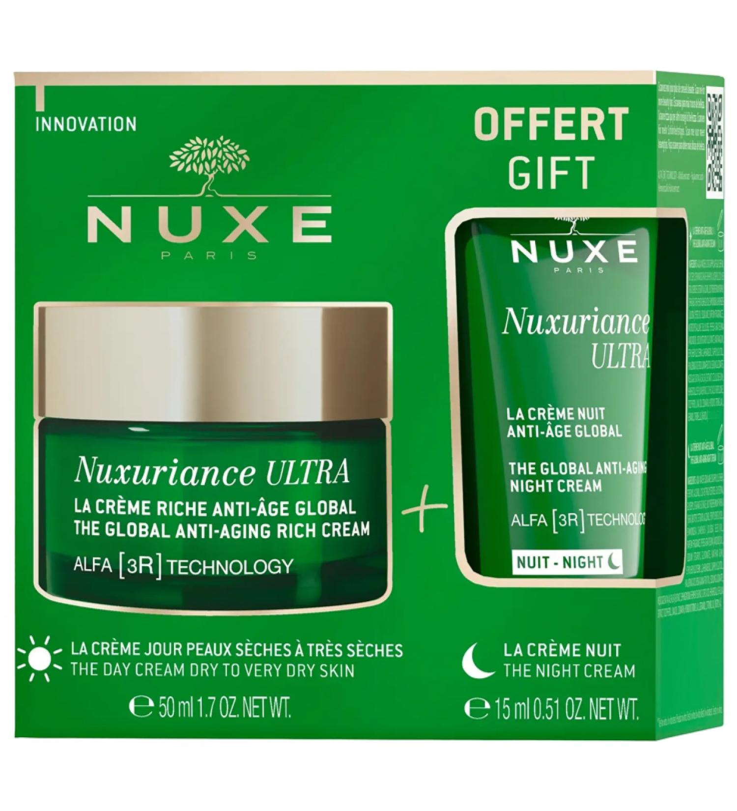 Nuxe Nuxuriance Ultra Global Anti-Aging Rich Cream 50 ml + Free Global Anti-Aging Night Cream 15 ml