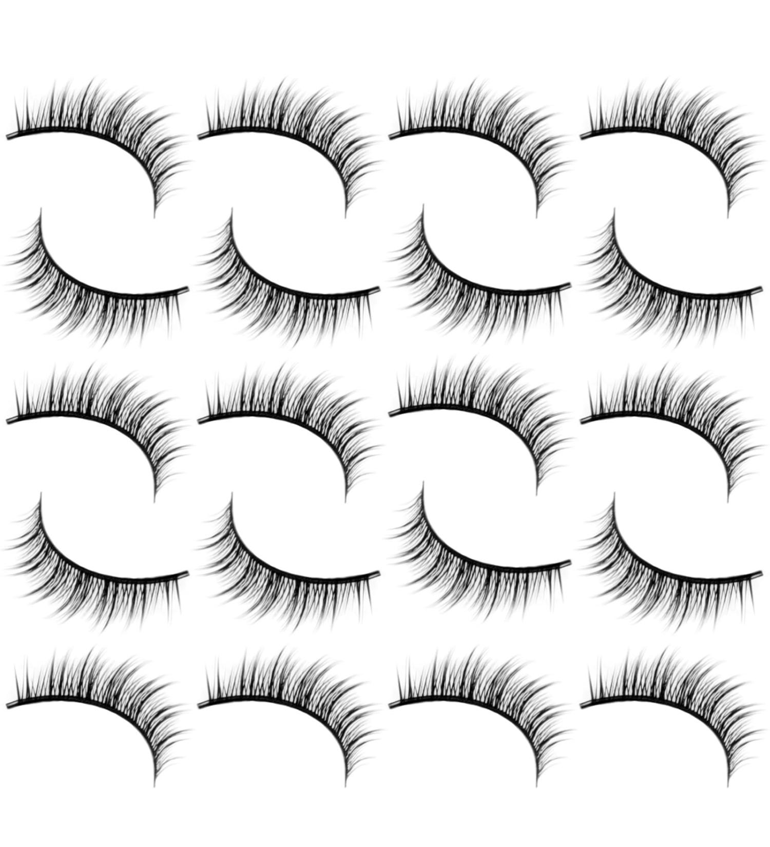 DRESSOOS 10 Pairs Fake Eyelashes Professional Eyelashes Bulk Fluffy False Eyelashes Women Eyelashes Makeup Eyelashes False Lashes Wispy Fake Lashes Miss High-grade Fiber Nude Makeup Plant - Buy Online on GoSupps.com