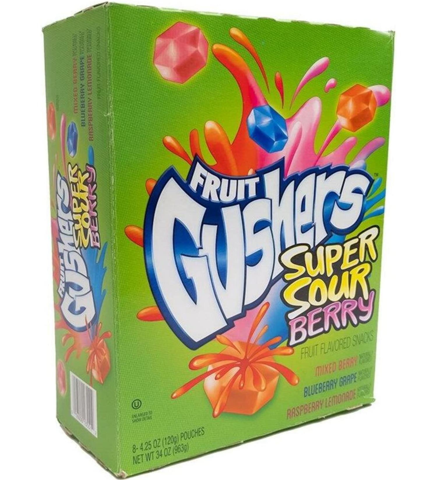 Gushers Sour Berry 4.25oz 8ct - Buy Online on GoSupps.com