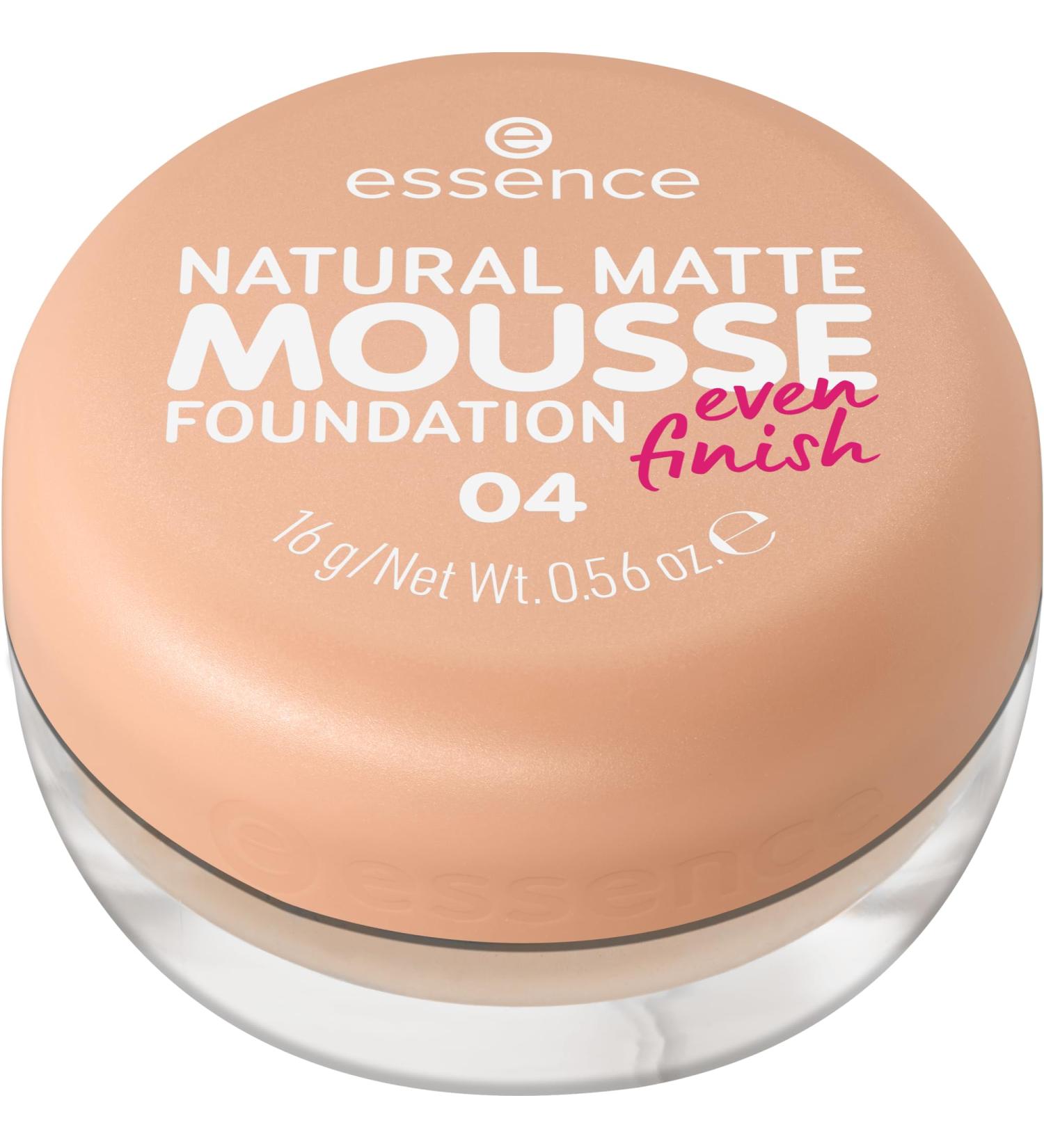 Essence Natural Matte Mousse Foundation No. 04 Nude - Vegan Oil-Free Matt Coverage 15G - Buy Online for Global Shipping - Buy Online on GoSupps.com
