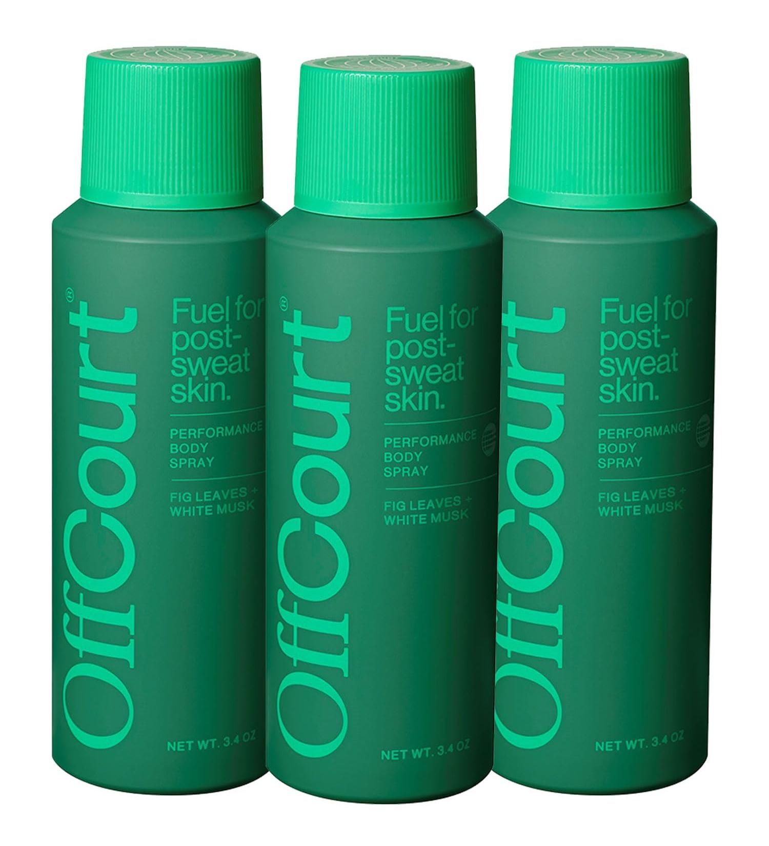 OffCourt - Natural Deodorant Body Spray for Men and Women - Aluminum Free - Whole Body Deodorant for Women and Men - Clean Fig Leaves and White Musk Scent 3.4 Ounce (Pack of 3) Fig Leaves + White Musk 3.4 Ounce (Pack of 3) - Buy Online on GoSupps.com