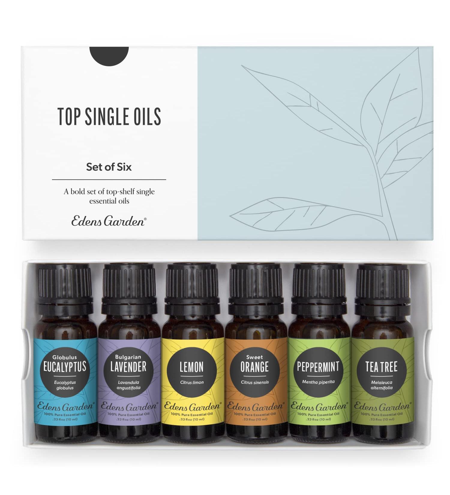 Edens Garden Essential Oil Set - 100% Pure Aromatherapy Intro Kit (6 x 10ml) for Diffusers & Therapeutic Use - Best International Shipping - Buy Online on GoSupps.com