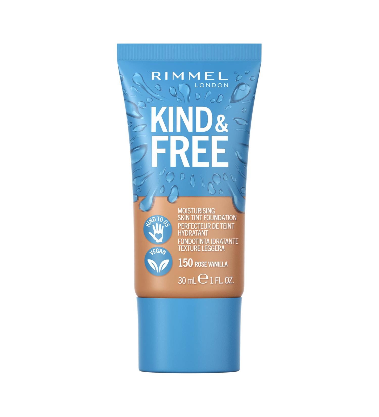 Rimmel Kind + Free Moisturising Skin Tint Foundation Rose Vanilla 150 - 30ml - Buy Online on GoSupps.com