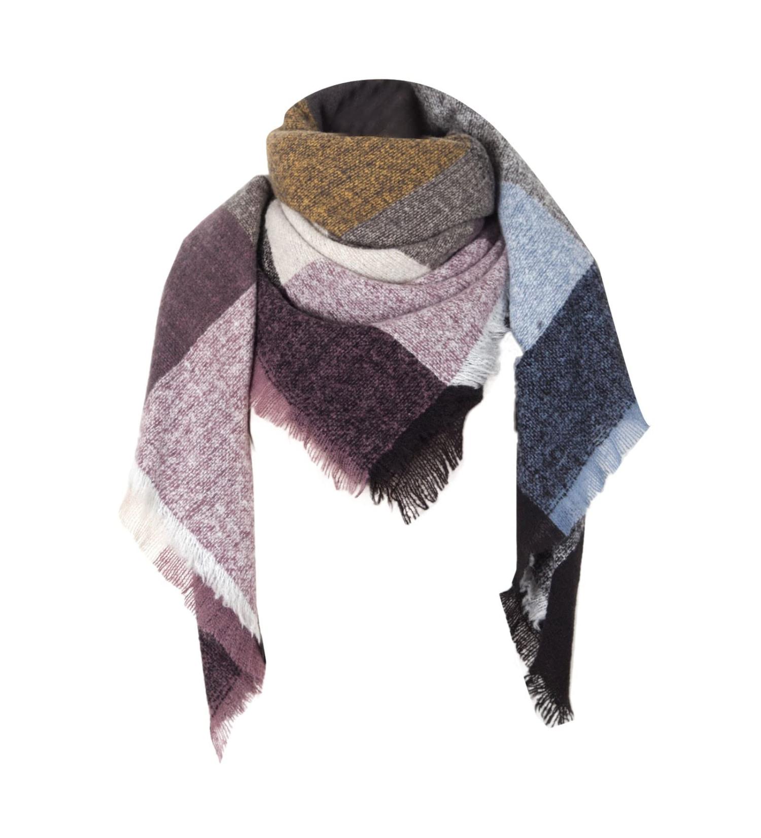 Elegant Ladies Triangular Cashmere Scarf - Luxurious Warm Wrap for Autumn | H-A - Buy Online on GoSupps.com