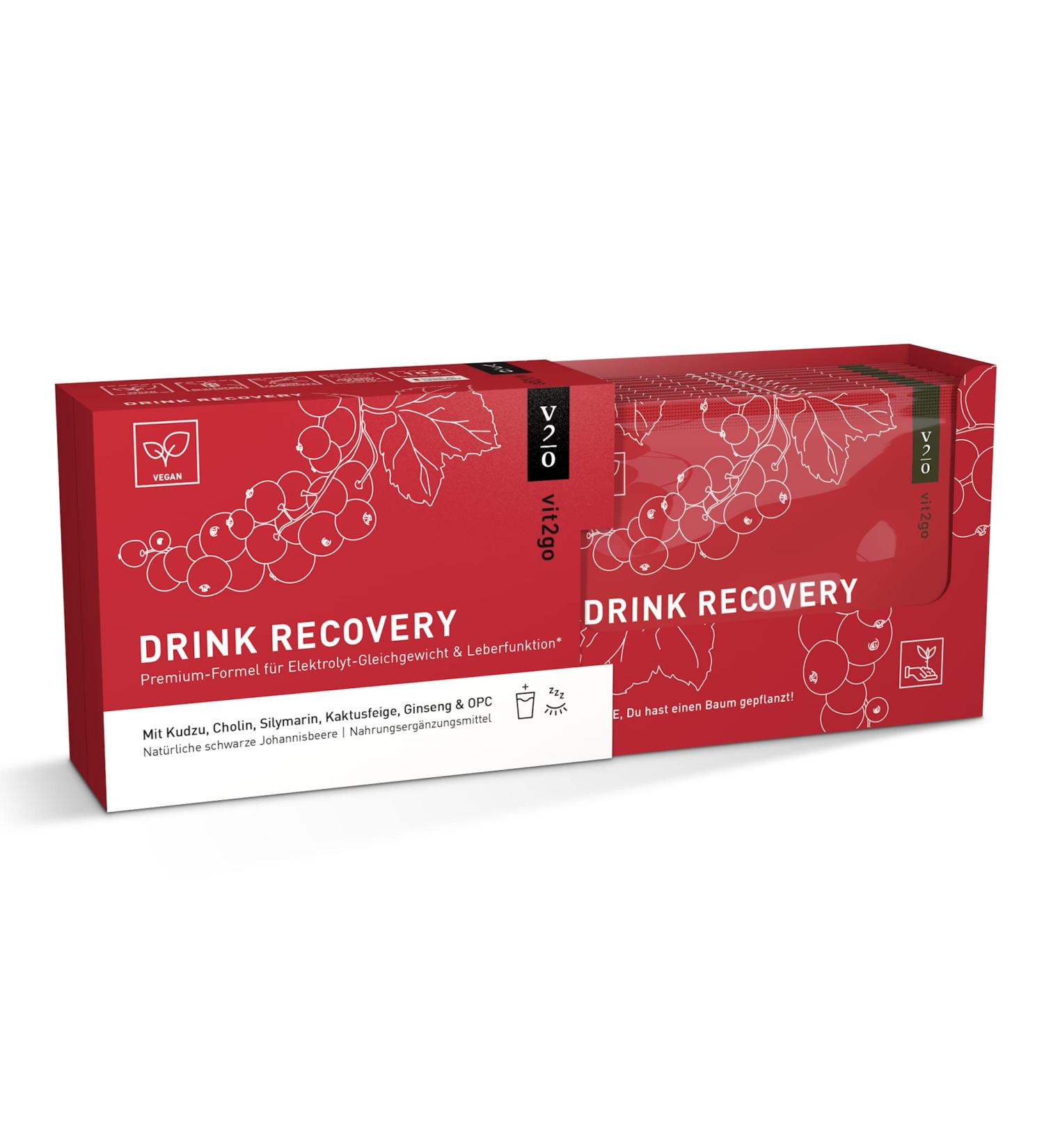 Buy Vit2go Drink Recovery (10 Sachets) - Electrolyte Powder Hangover Kit Refreshing Currant Flavor Hydration & Vitamins for Optimal Recovery - Buy Online on GoSupps.com