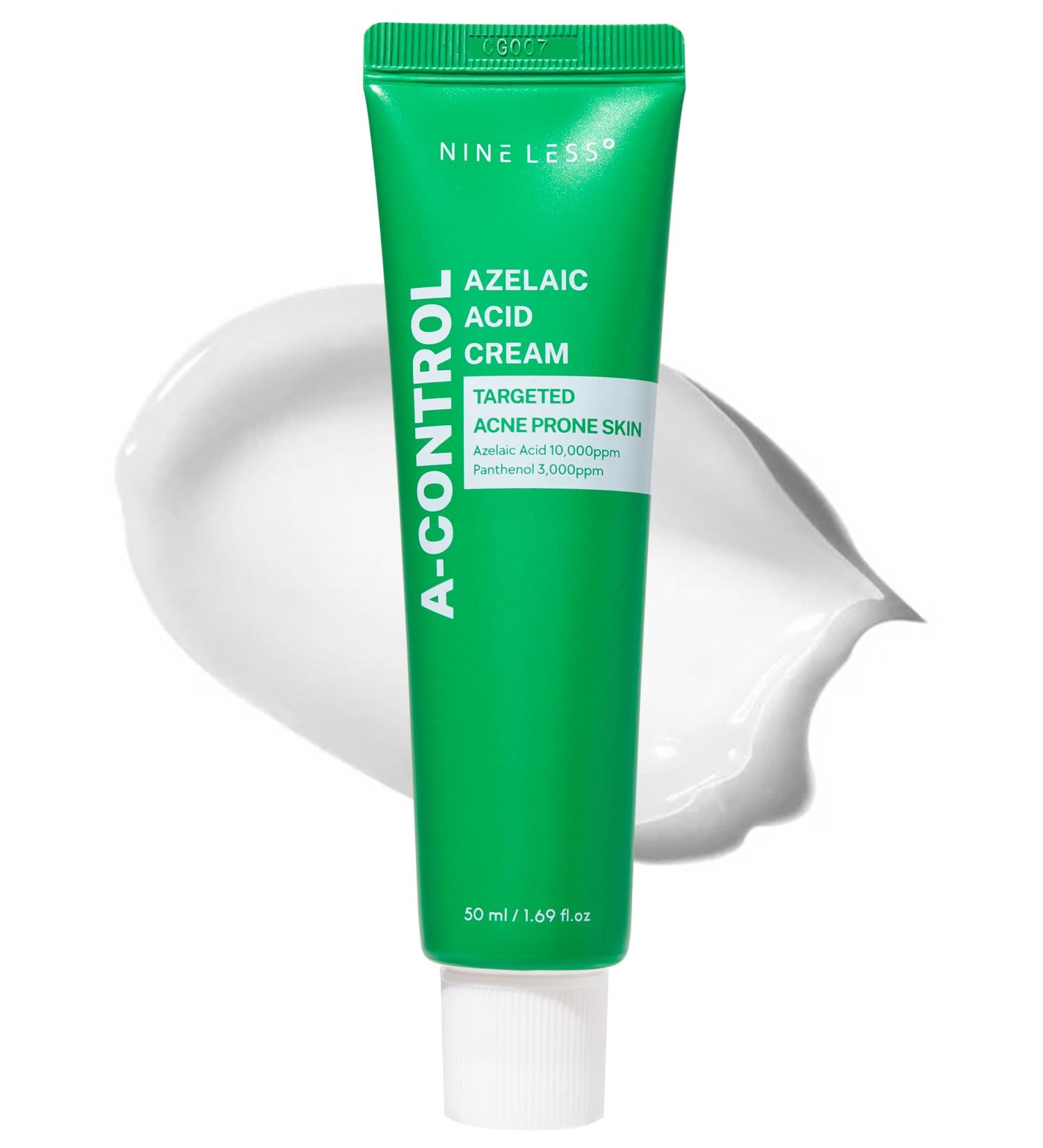 A-Control Azelaic Acid Cream Korean Blemish Clear Moisturizer for Face - Acne-Fighting & Hydrating for Clearer Skin - Blemish Relief Soothing Recovery 1.69oz. - Buy Online on GoSupps.com