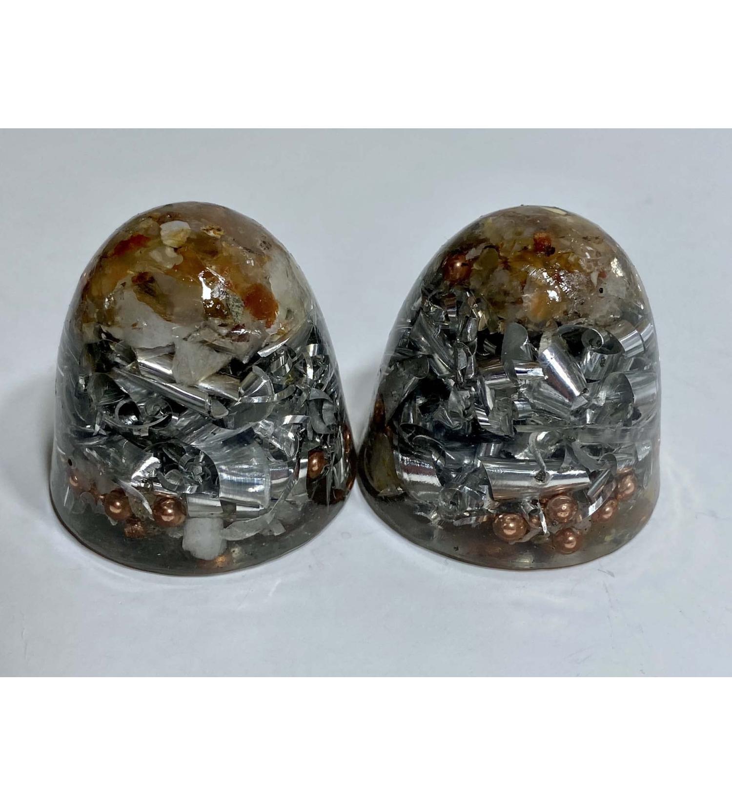 2 Power Dome Tower Busters - Crystal Orgone Generator Energy Accumulator | 7.83Hz/432Hz/528Hz | Beautiful Ingredients & Colors | International Shipping Available - Buy Online on GoSupps.com