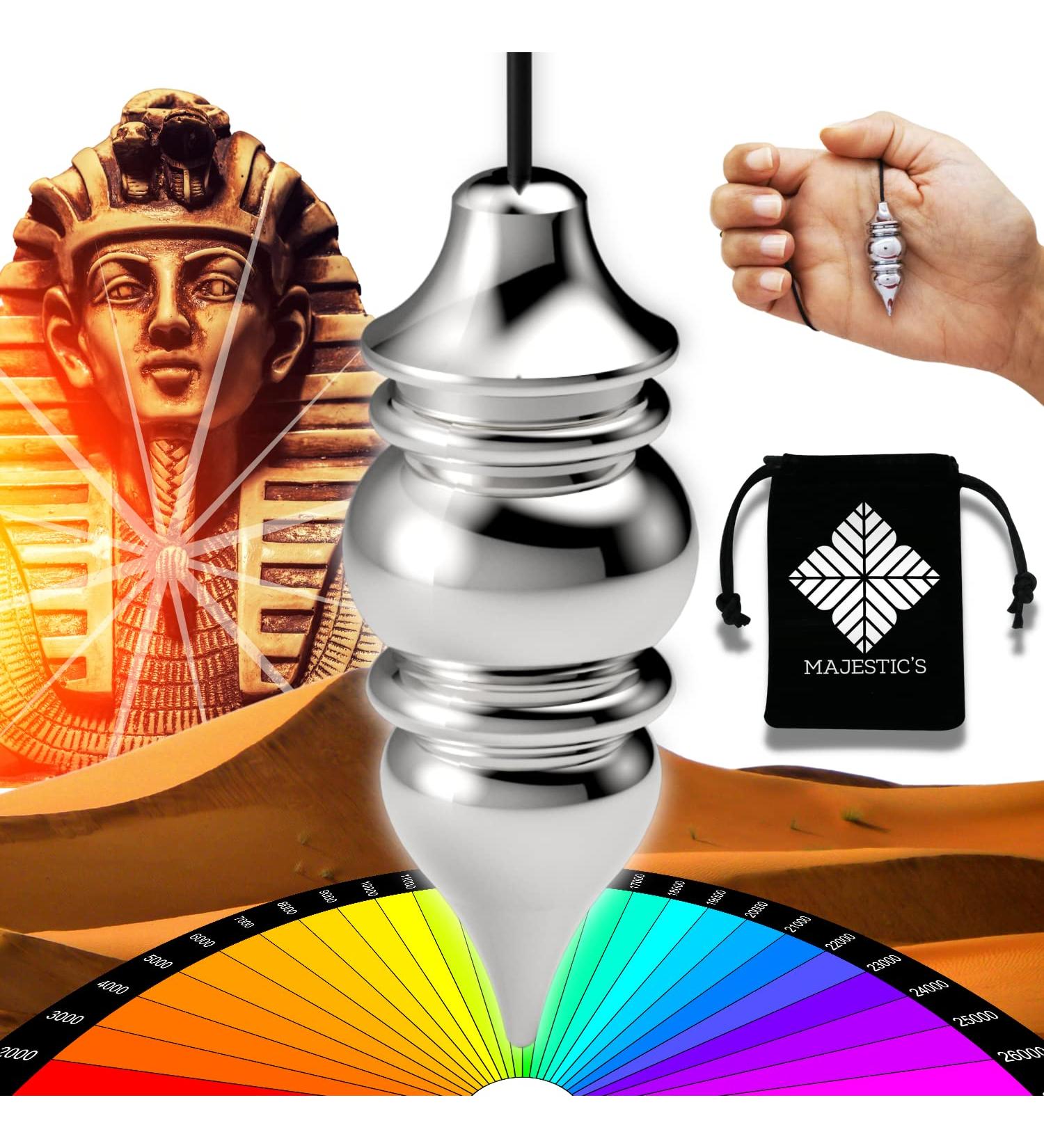 Buy Egyptian VENUS Oracle Pendulum | Radiesthesia Chrome Pendulum - 26gr | Shop Internationally - Buy Online on GoSupps.com