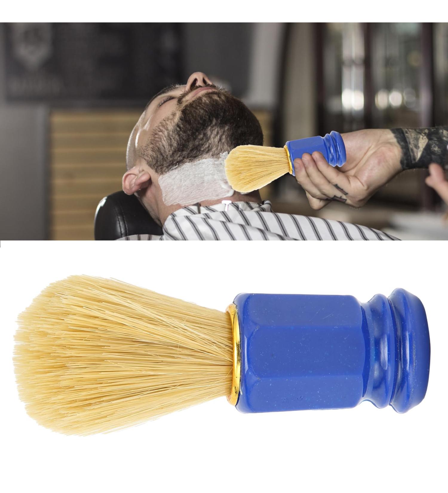 Handmade Blue Shaving Brush for Men | Soft Hairdressing Razor Brush for Wet Shaving with Cream & Soap - Buy Online on GoSupps.com