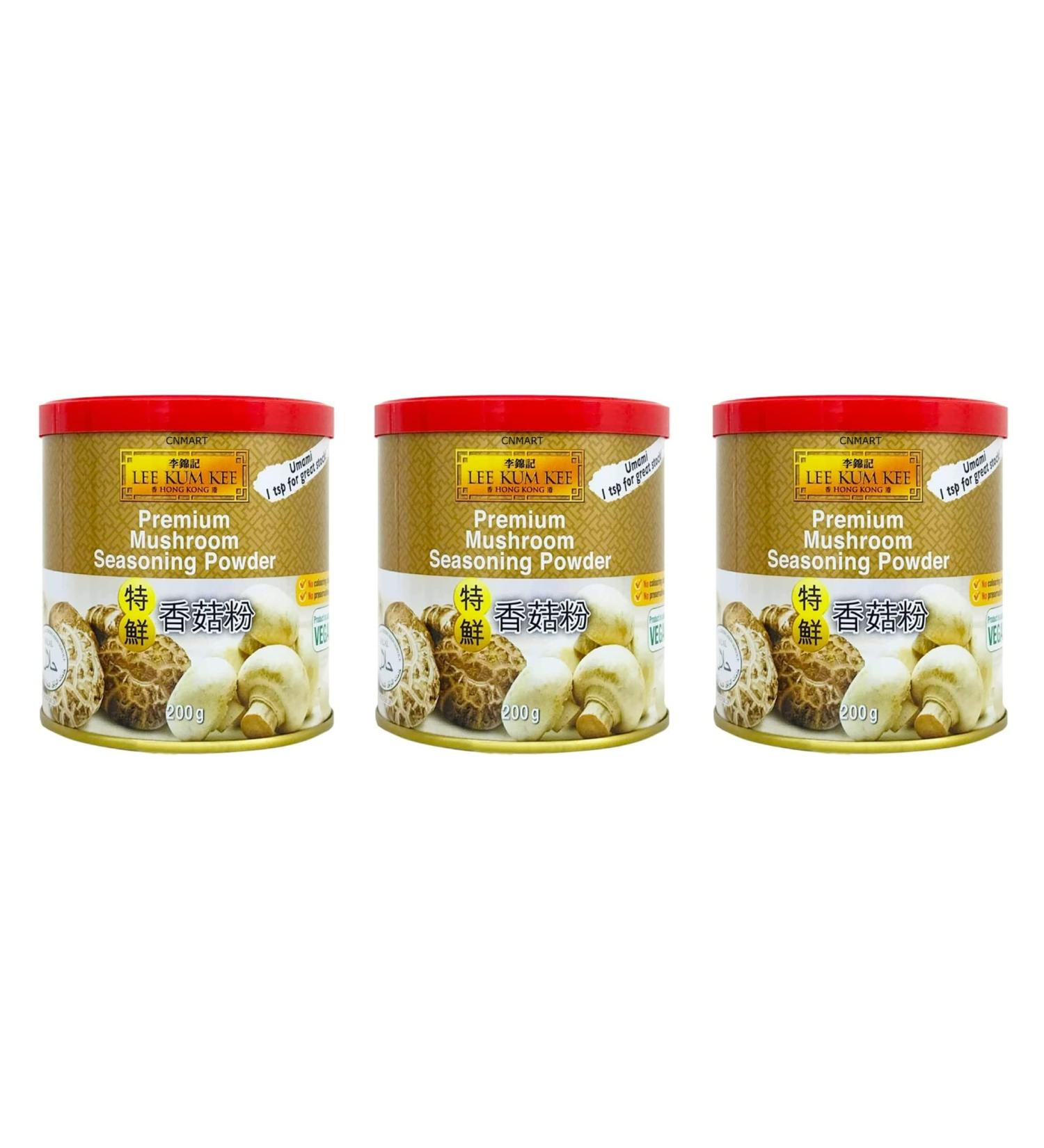Lee Kum Kee Premium Mushroom Seasoning Umami Powder 200g (Vegan) Halal (Pack 3) by CNMART - Buy Online on GoSupps.com