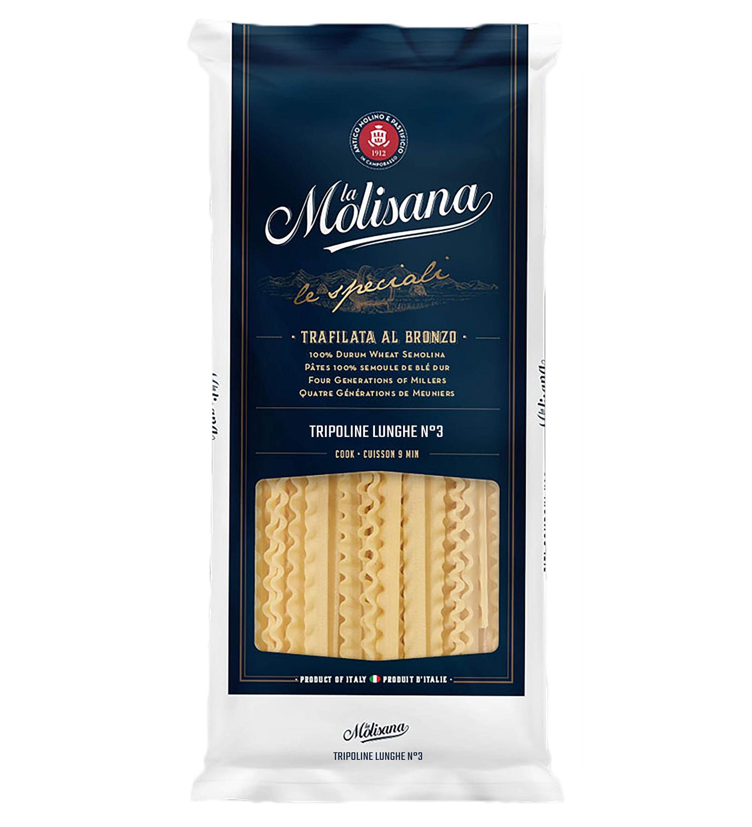 La Molisana Tripoline Lunghe N.3 450g - Buy Online on GoSupps.com