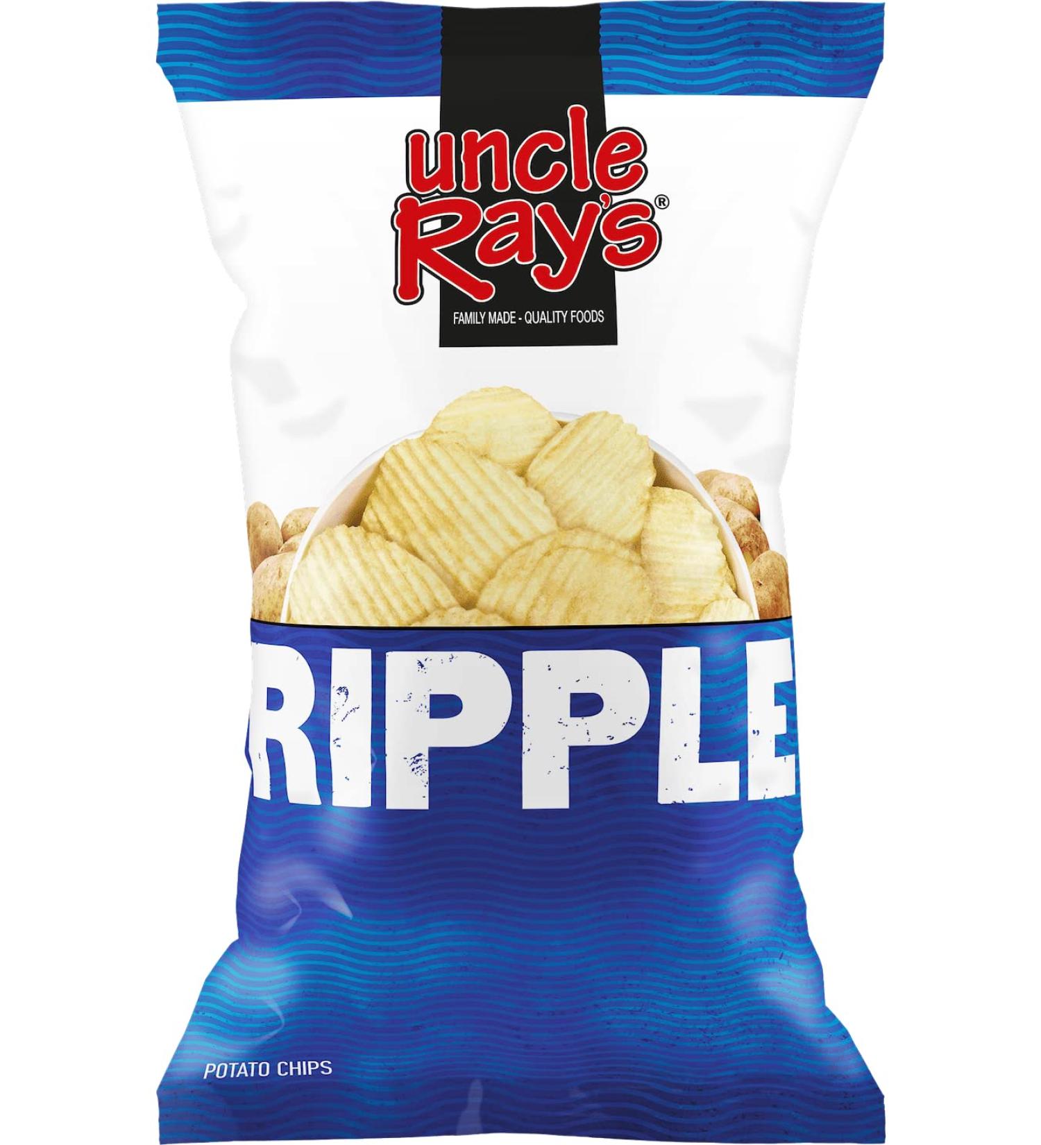 Uncle Rays Ripple Flavoured Potato Chips Crisps American Chips Ripple 1 count (Pack of 1)