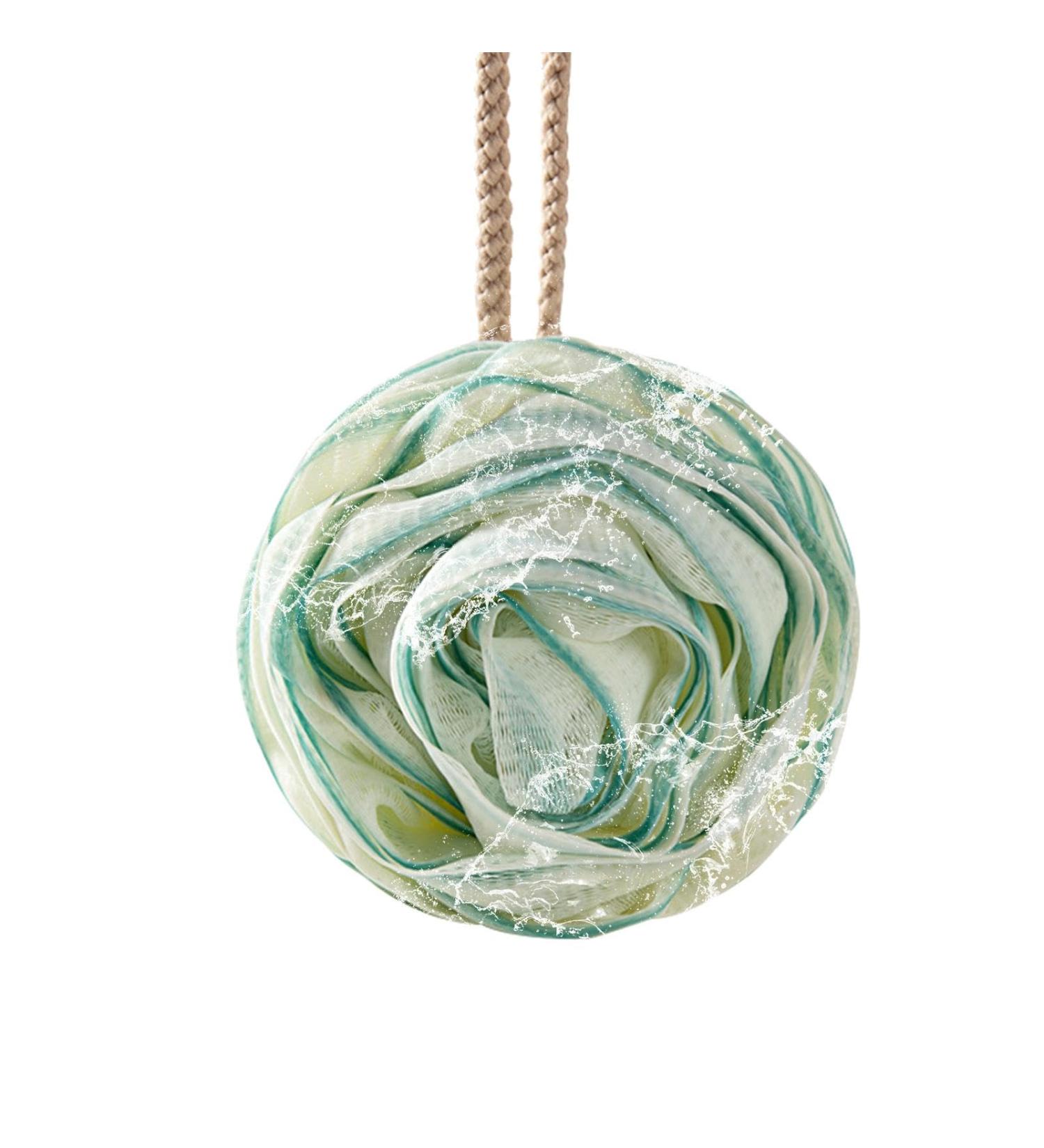 Shower Sponges for Body Multipurpose Rose Bath Sponge | Cute Bath Balls with Lanyard Portable Bath Supplies for Home Apartment Bathroom Dormitory Green - Buy Online on GoSupps.com