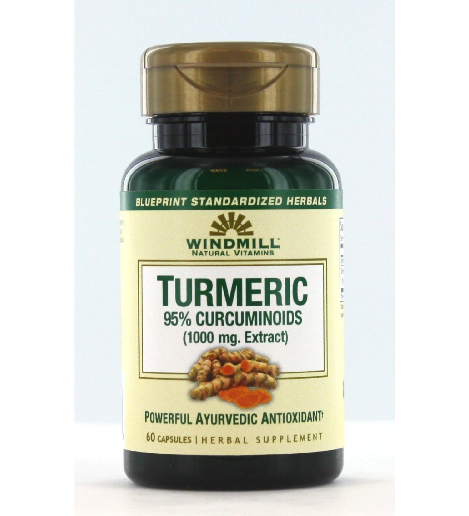 Windmill Turmeric 95 Percent Curcuminoids 1000 Mg Capsules - 60 Ea