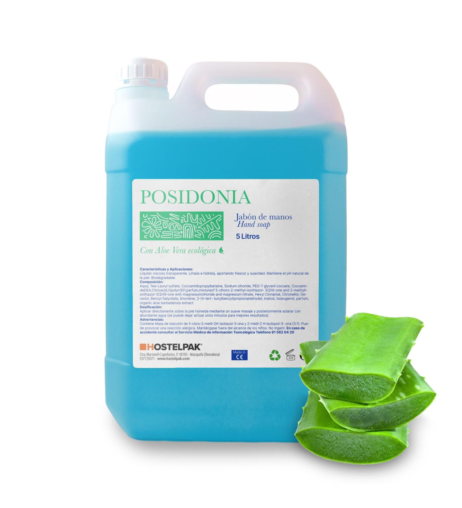  Hostelpak 1 unit | Posidonia Collection Hand Soap with Eco Aloe Vera 5 l | Posidonia Amenities hotel Collection - Buy Online on GoSupps.com