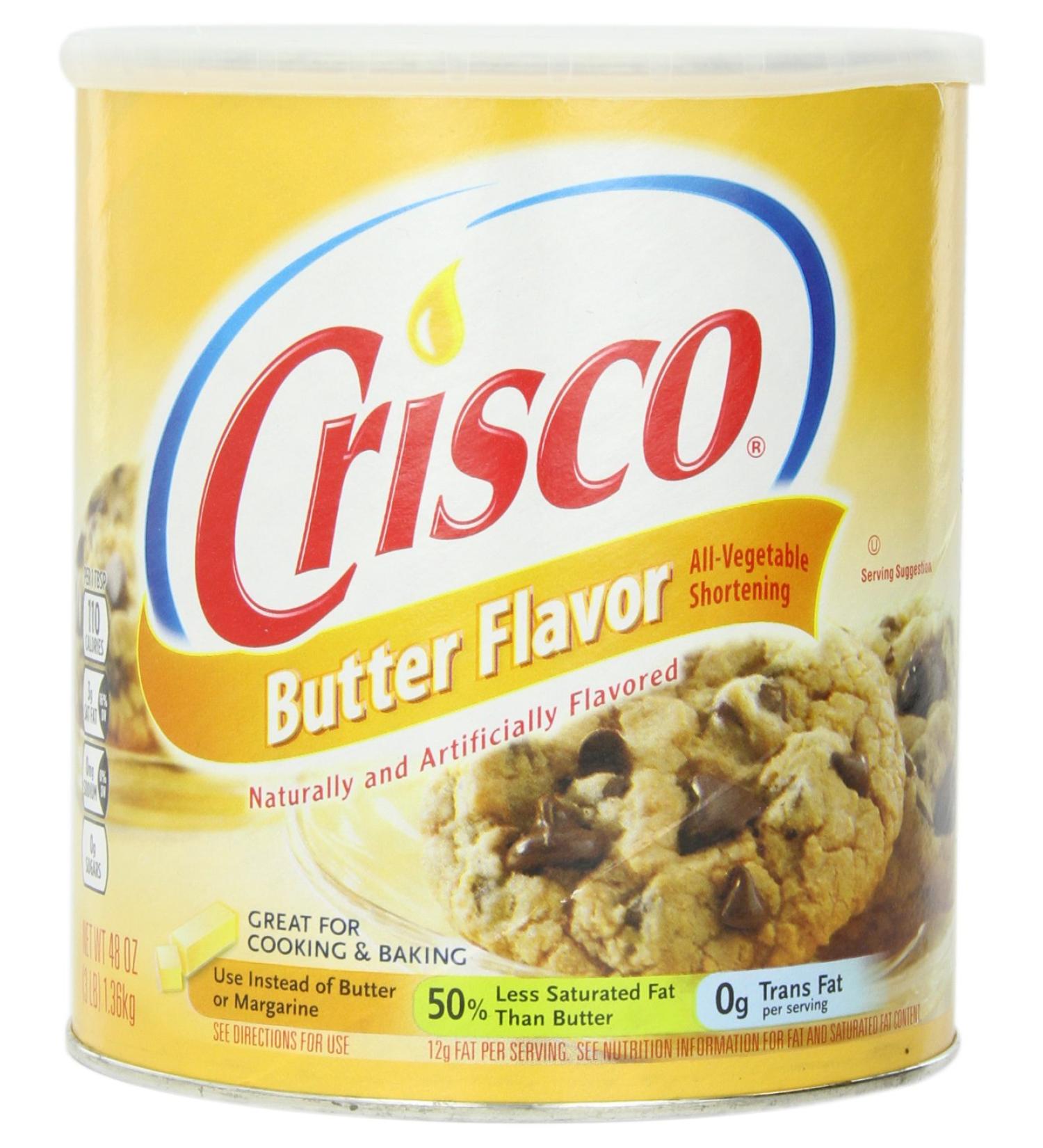 Crisco Butter Flavor All Vegetable Shortening 48 oz. - Buy Online on GoSupps.com